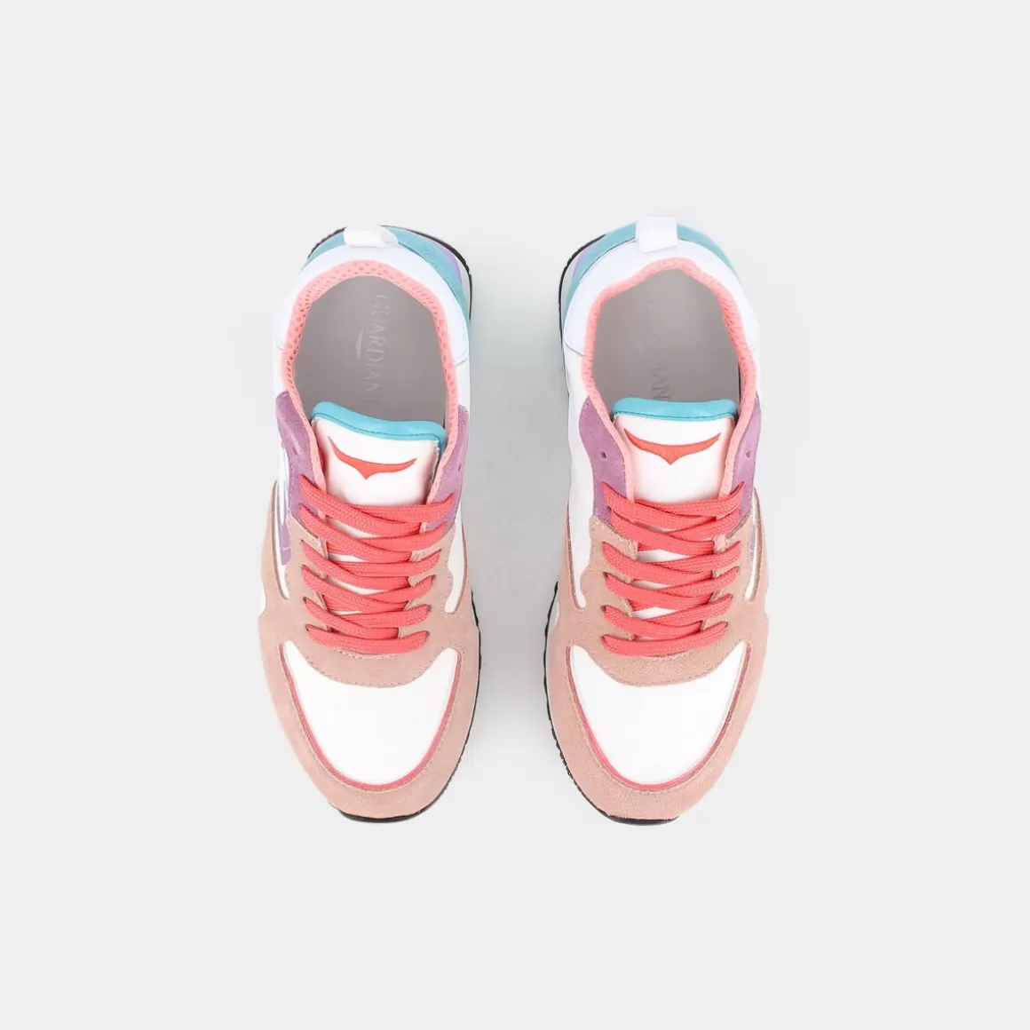 Baskets GUARDIANI AGW-300001 Wen Cipria - Multicolore avec Accents Roses - Chaussures Sportives Tendance pour Femme - Détails Élégants & Confort Optimal