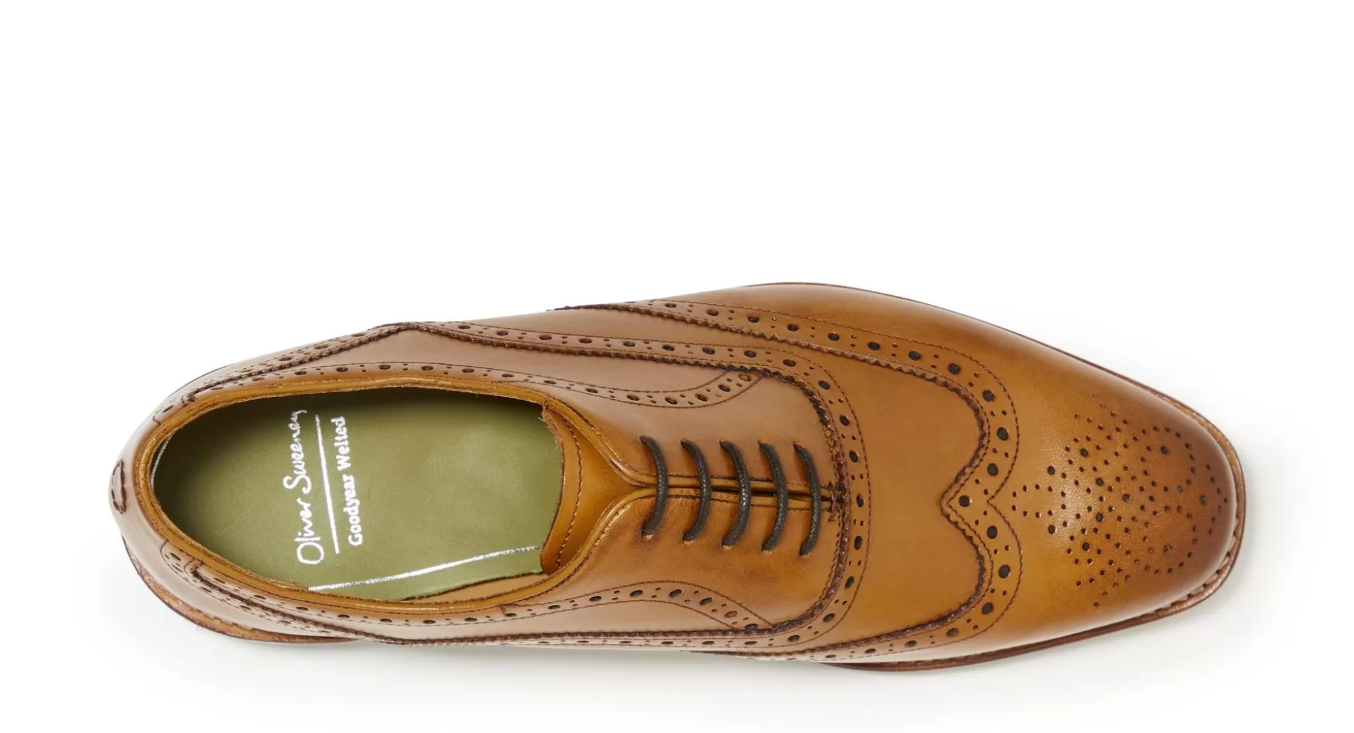 Chaussures Oliver Sweeney - Modèle Aldeburgh en Cuir Patiné Miel