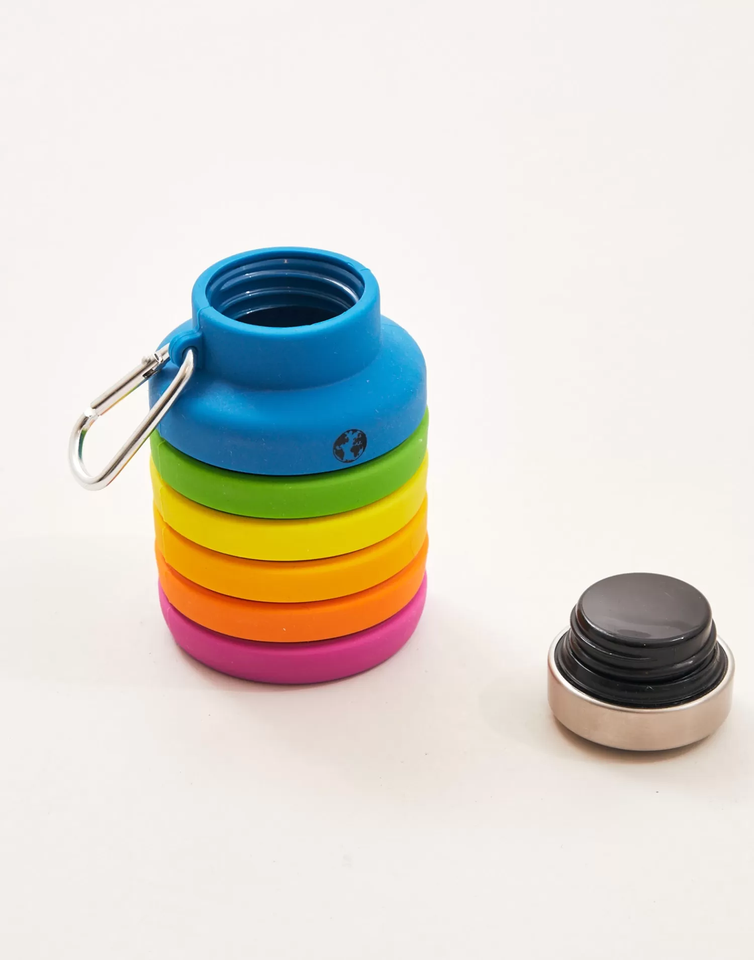 Natura Selection - Gourde Pliable Réutilisable Arc-en-Ciel | Design Compact pour le Sport et les Voyages