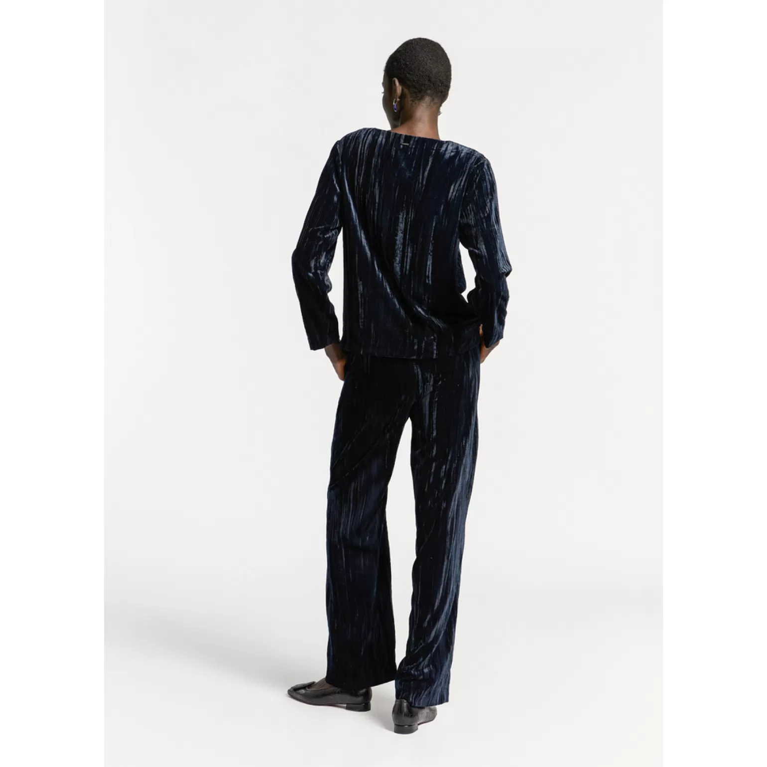 Pantalon velours froissé - Collection abordable Xandres