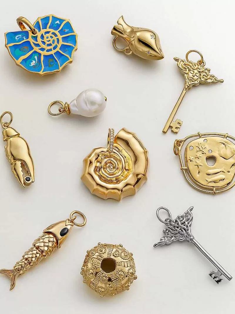 Pendentif Aristocrazy en argent 925 plaqué or jaune 18K avec perle naturelle - Création joaillerie élégante