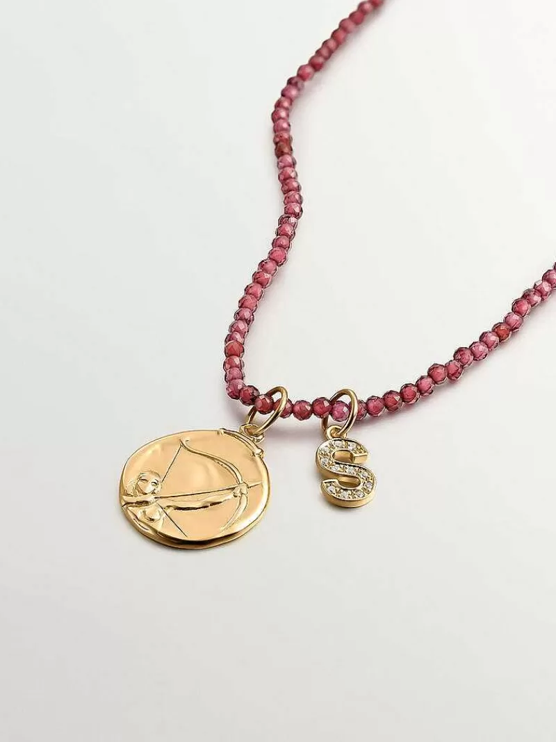 Charme Sagittaire Édition Limitée - Pendentif Zodiacal en Argent 925 plaqué Or Jaune 18K par Aristocrazy