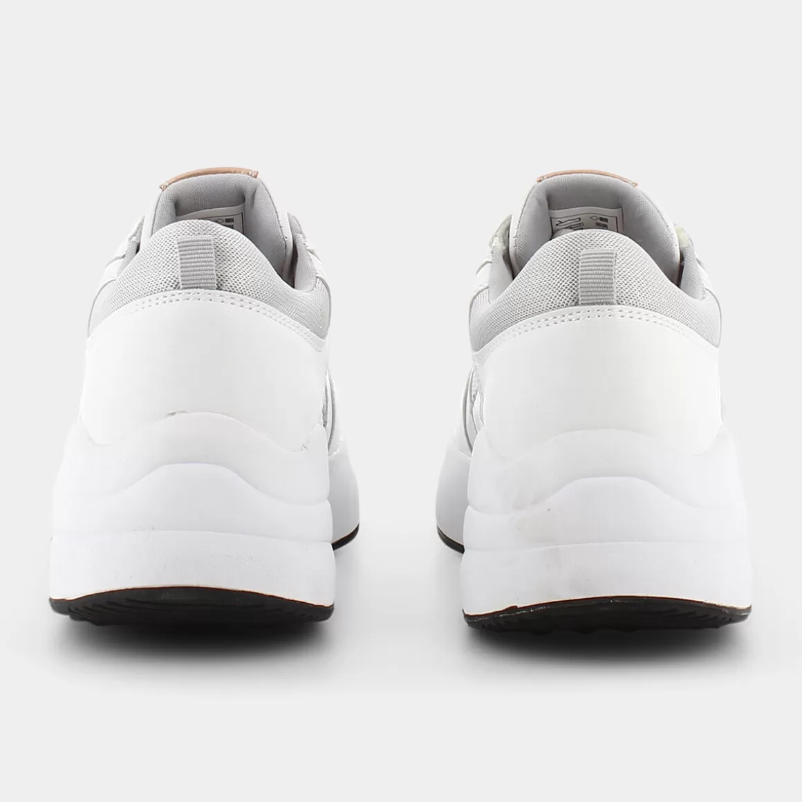 Nouveauté SHEEN CI E21D 13 - Sneakers Blanc avec Accents Argenté | Style Urbain & Confort Optimal