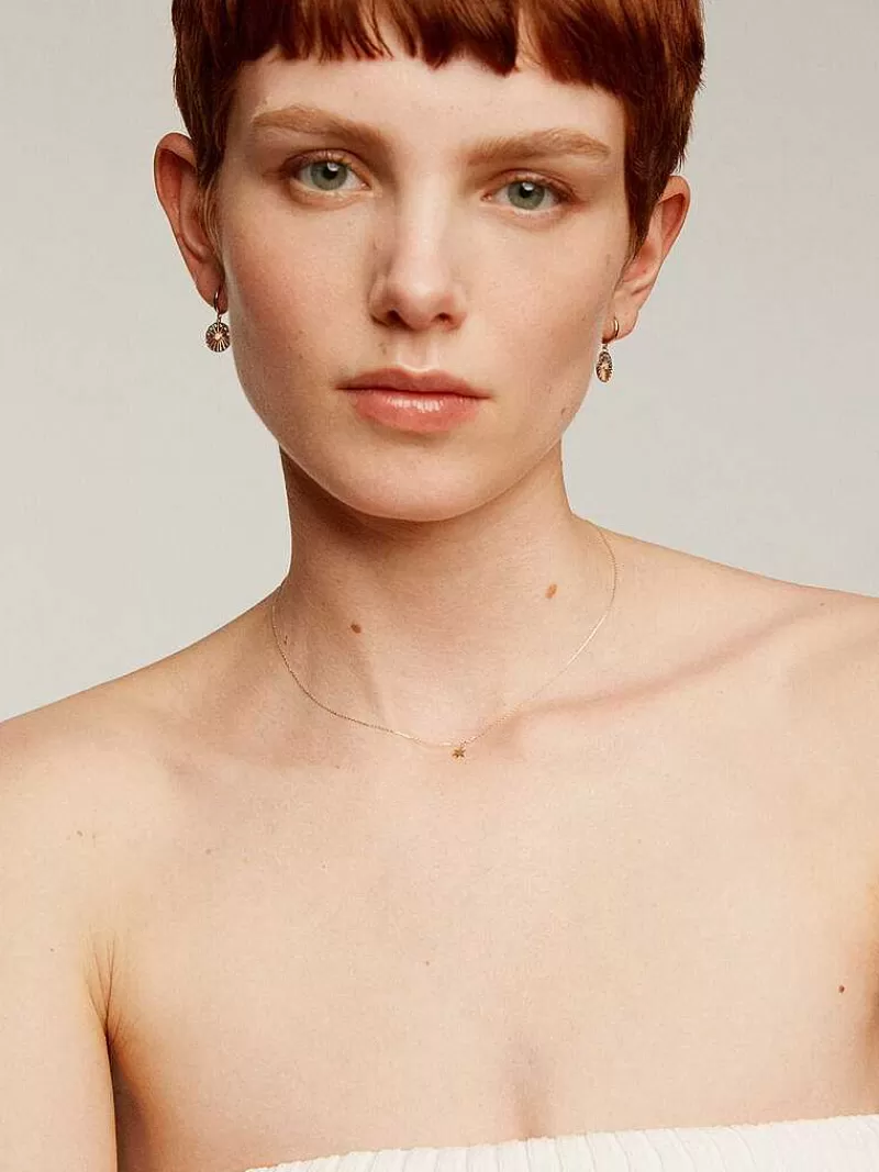 Collier Élégant Aristocrazy | Pendentif Étoile en Or Jaune 9 Carats - Création Dorée pour Style Unique