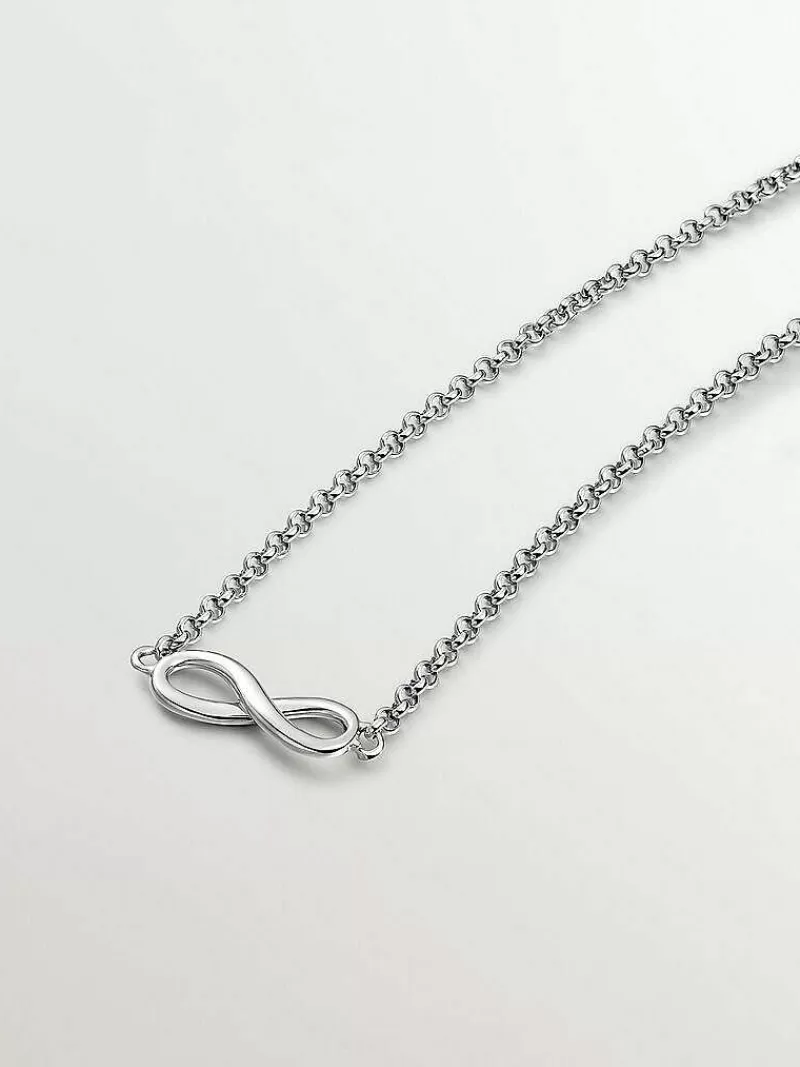Collier Argent 925 Aristocrazy - Pendentif Infini Élégant pour un Style Intemporel