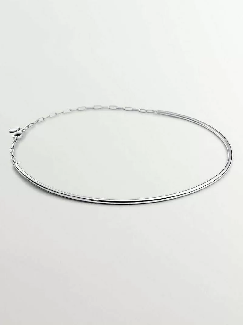 Collier Rigide Élégance Intemporelle - Création en Argent 925 Massif