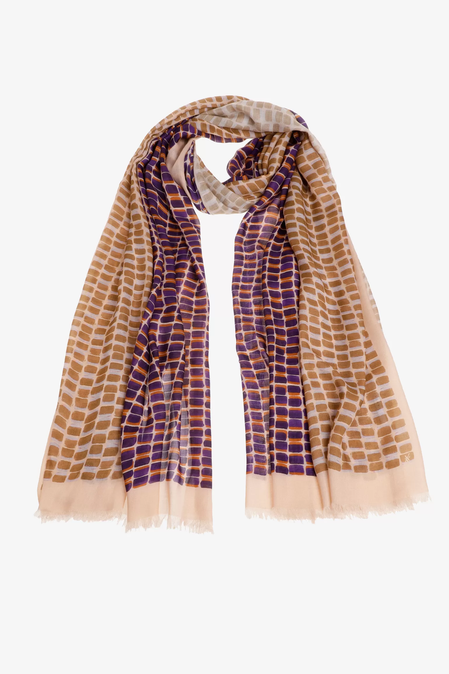 Écharpe Xandres à Motif Géométrique - Collection Printanière en Soldes Exclusives