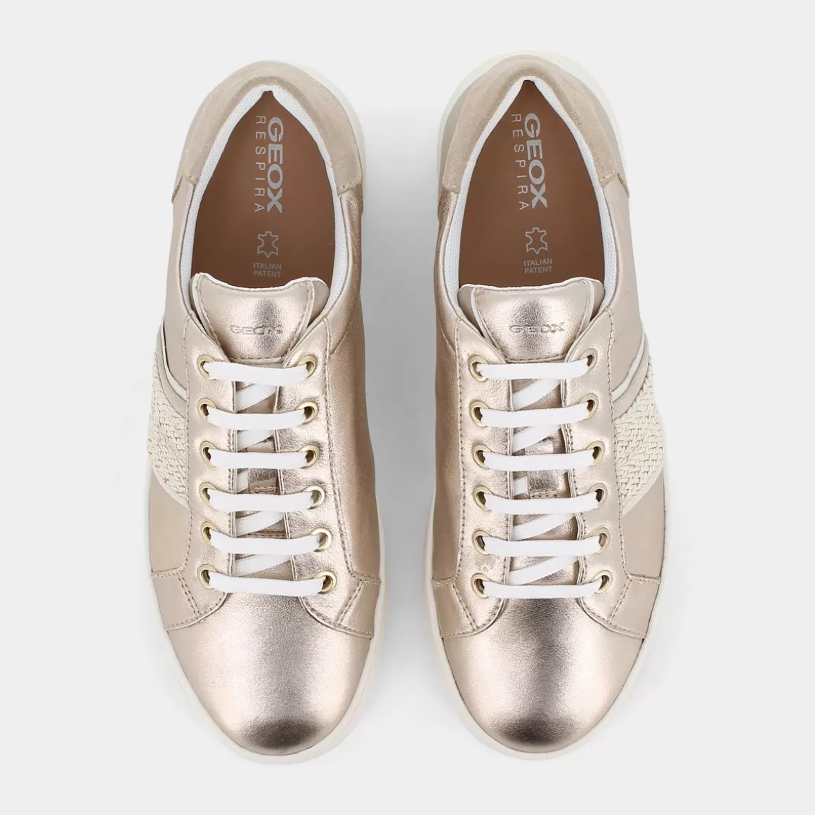 Chaussures GEOX Jaysen en Promotion - Modèle Confortable en Nuances Beiges (Champagne/Taupe Clair)
