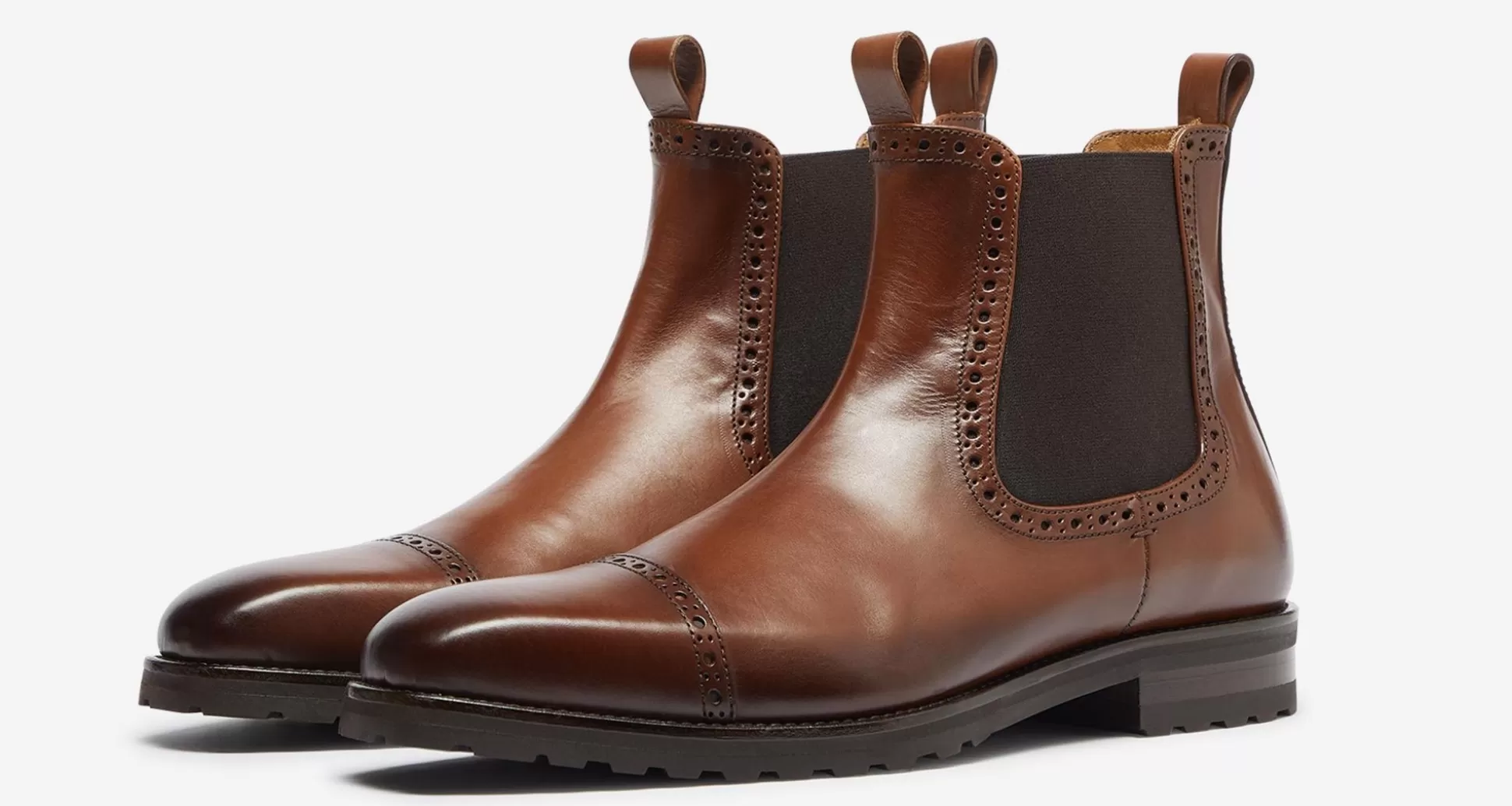 Bottes Dasa en Cuir Patiné Brun Profond - Chaussures Haut de Gamme Style Intemporel & Élégance Britannique
