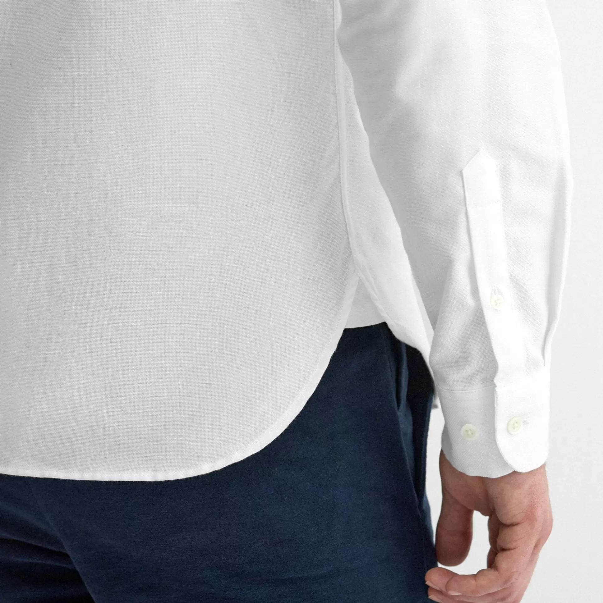 Chemise homme Oliver Sweeney - Blanc Dunmore, élégance intemporelle en coton luxe pour un style sophistiqué
