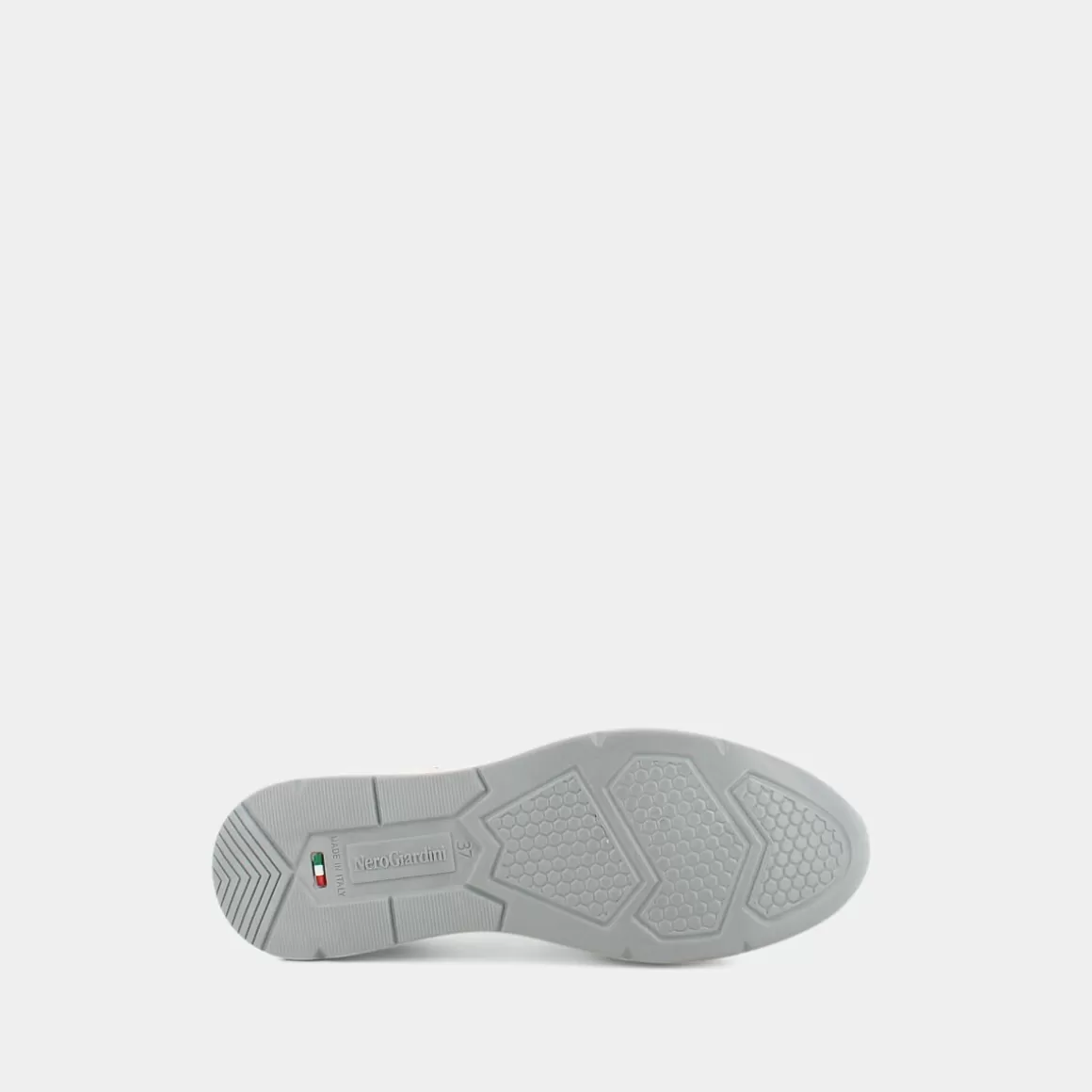Chaussures urbaines NERO GIARDINI E306450D - Baskets légères en cuir souple couleur blanc crème pour homme