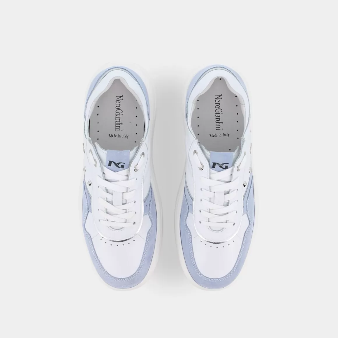 NERO GIARDINI Baskets Mode Femme E306563D Fiordaliso - Bleu Ciel Léger, Confort Urbain Printemps-Été