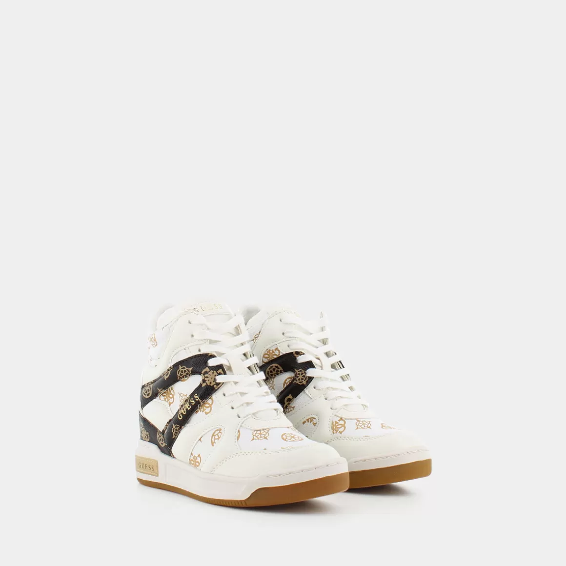 Chaussures GUESS FL5LIS FAL12 en Promo - Blanc Pur, Style Urbain (Nouvelle Collection 2024)