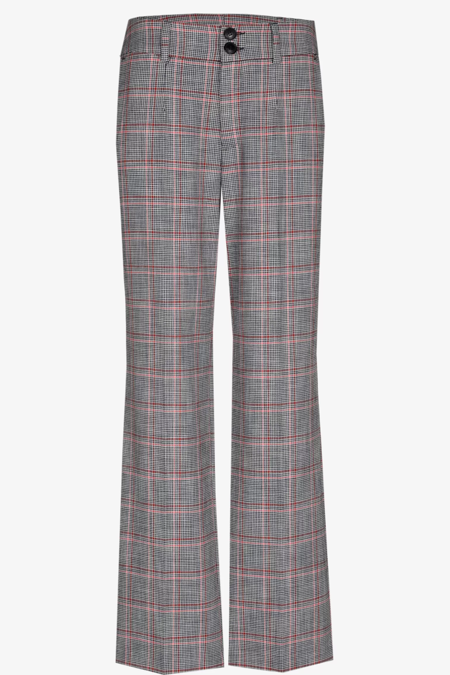 Pantalon droit élégant à carreaux - Xandres en Promo