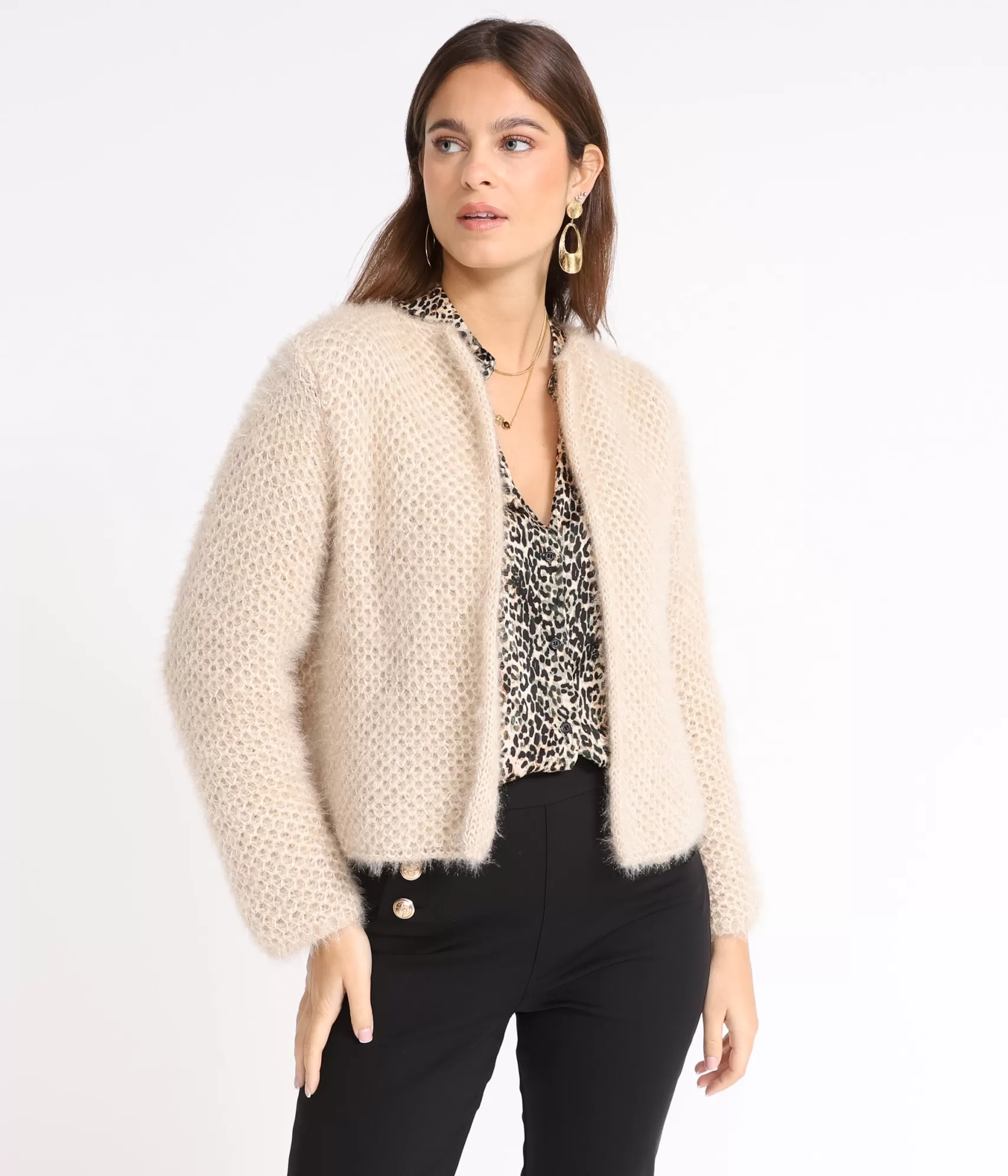 EDJI - Gilet en maille douillet modèle Elias, confortable et élégant pour un style décontracté