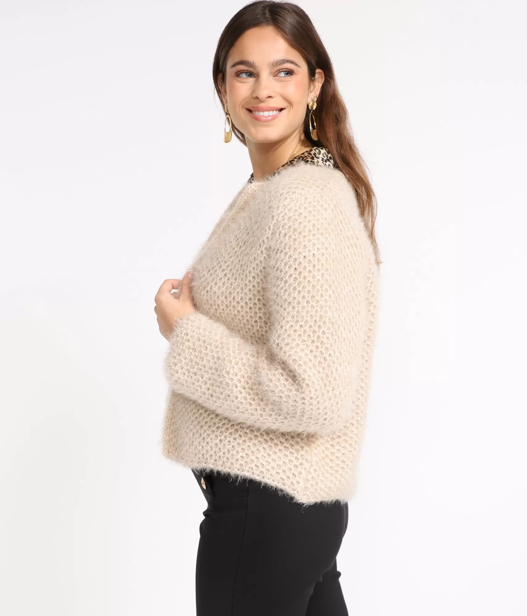 EDJI - Gilet en maille douillet modèle Elias, confortable et élégant pour un style décontracté