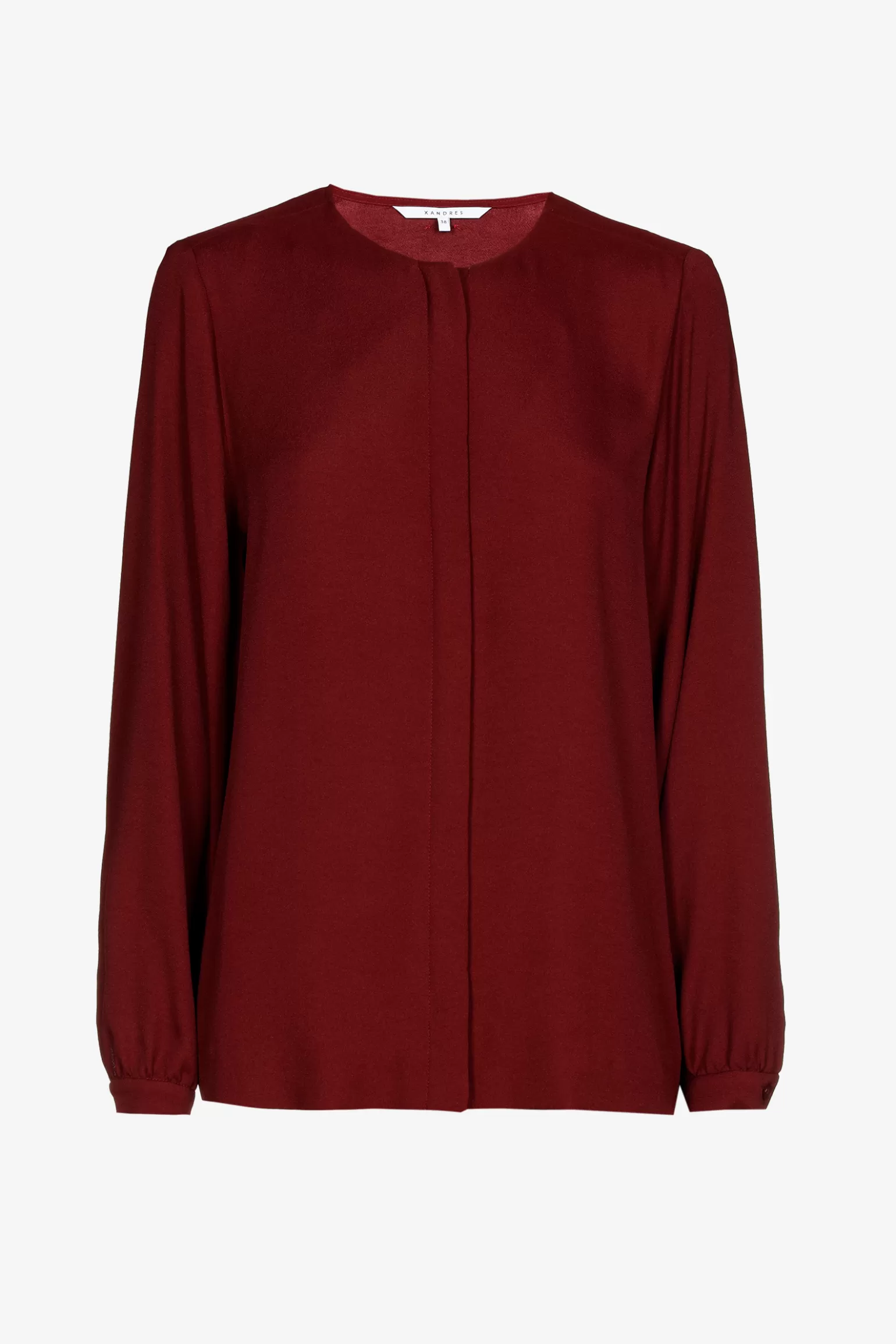Blouse lumineuse en soie satinée - Modèle féminin Xandres  
Chemisier brillant à finition premium - Élégance Xandres  
Top scintillant pour femme - Style raffiné Xandres  
Blouse féminine aux reflets nacrés - Collection exclusive Xandres  
Chemisier soyeux avec éclat doré - Édition limitée Xandres