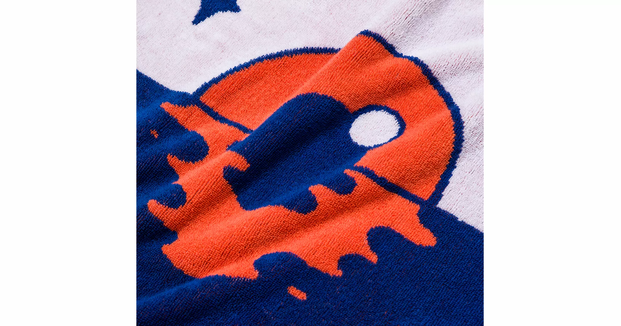 Serviette de Plage Élégante GLCO x Daniel Shepard - Rayures Bleu Orangé pour Été