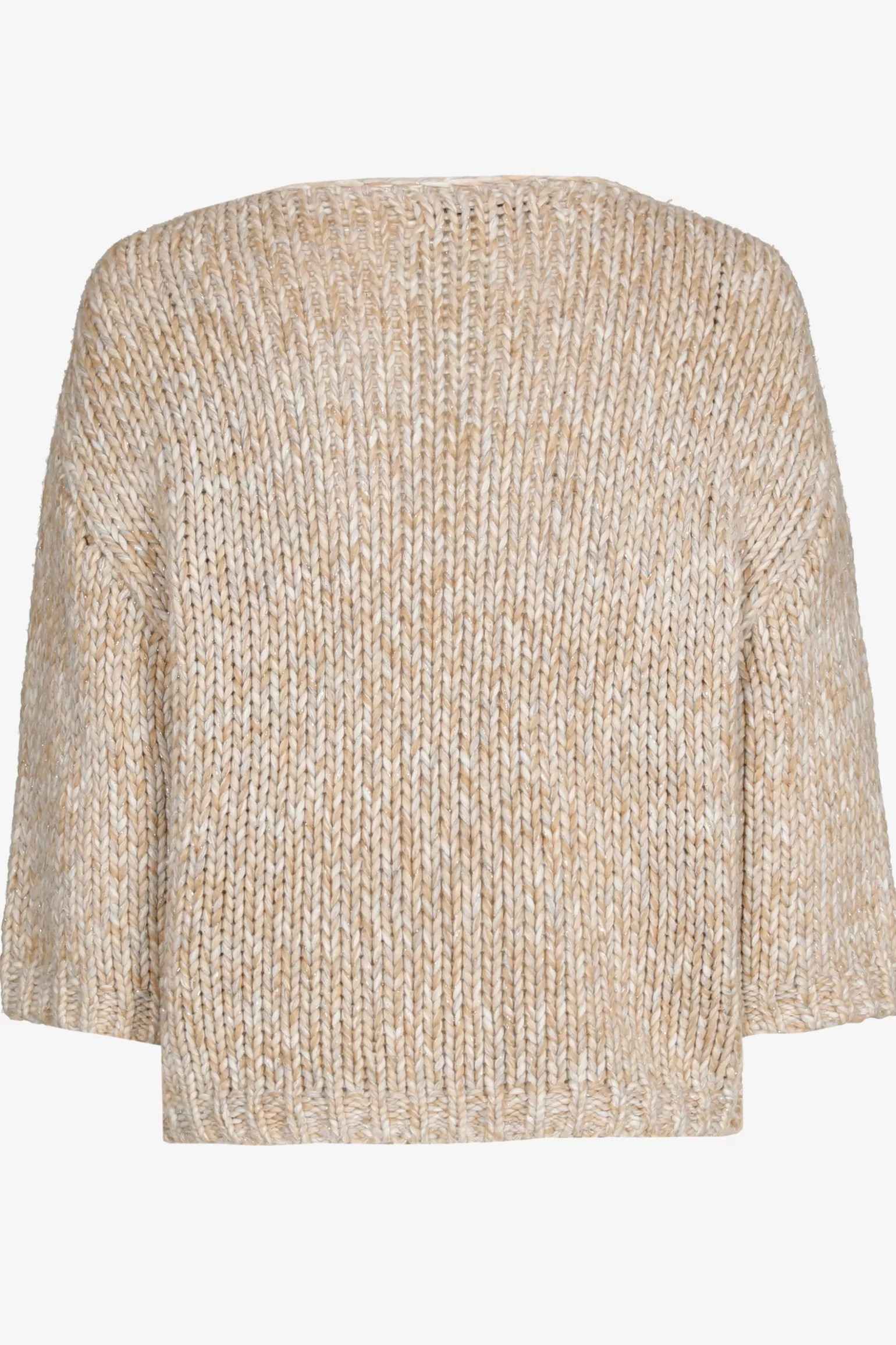 Pull en maille épaisse brodé de fils dorés - Édition prestige Xandres