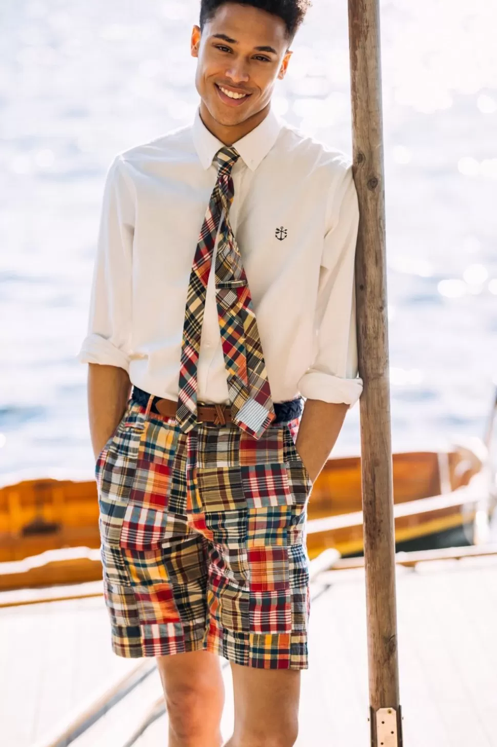 Chemise Homme Oxford Blanc Hyannisport - Kiel James Patrick - Élégance Maritime et Confort Rafiné
