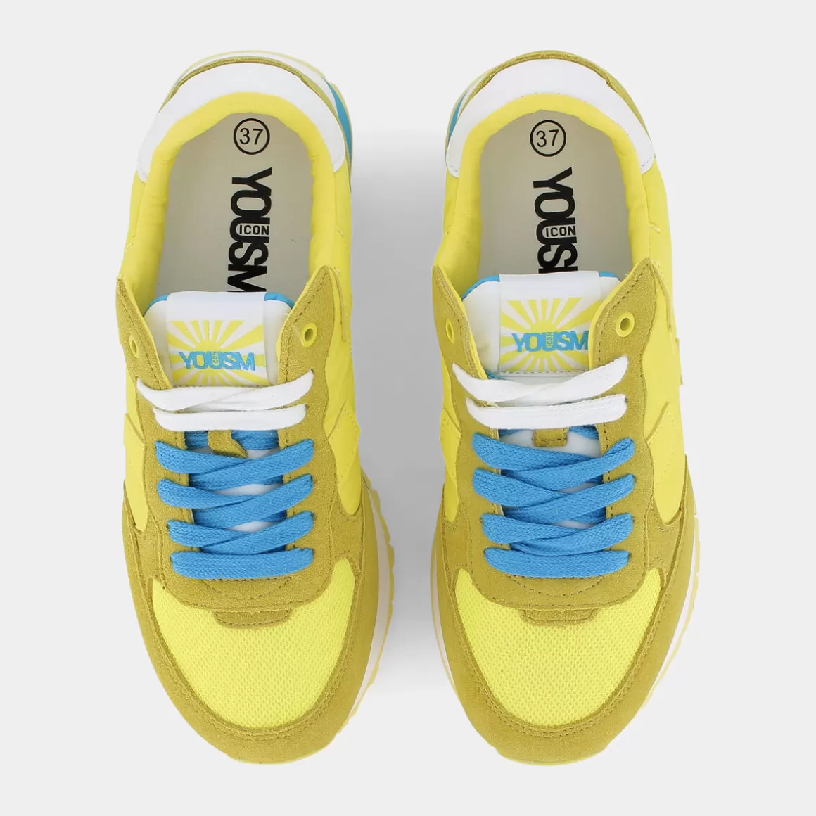 Chaussures de Sport Style Urbain Hz-E22D01 en Jaune Vif - Promotion Exclusive par YOUSM