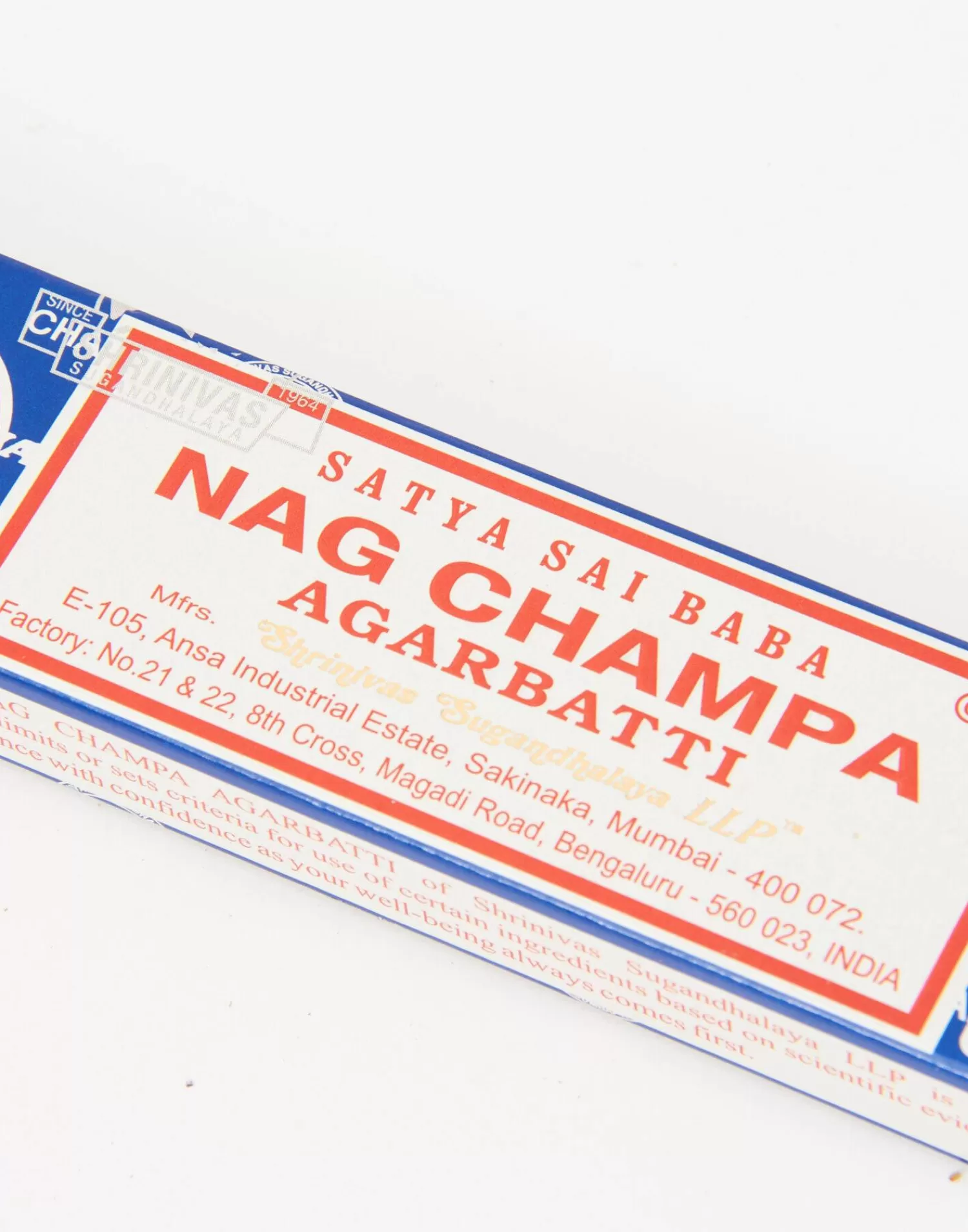 Encens Méditatif Nag Champa Bleu Sérénité - Sélection Natura