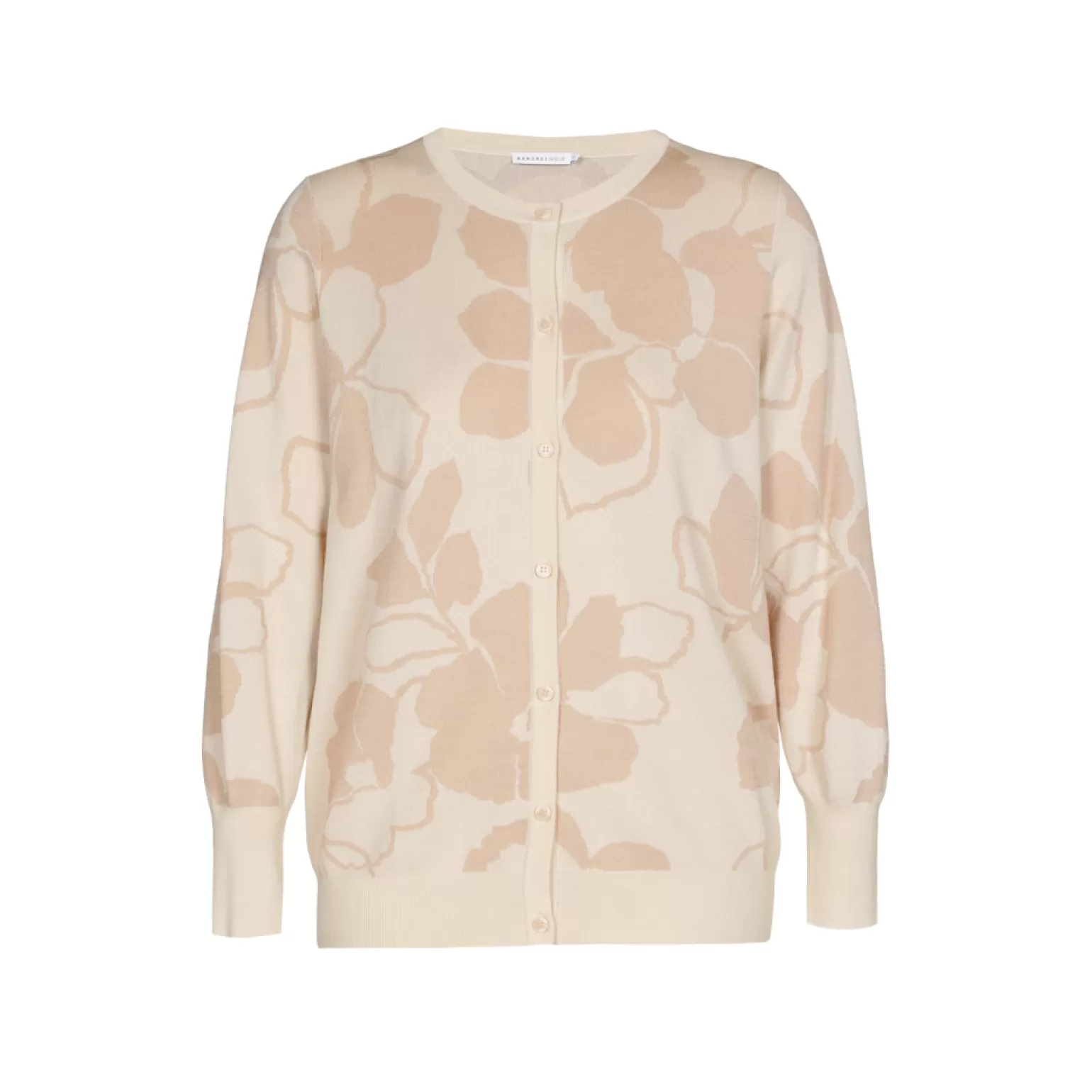 Gilet en jacquard brodé avec motif floral inspiré de la nature - Collection printanière Xandres