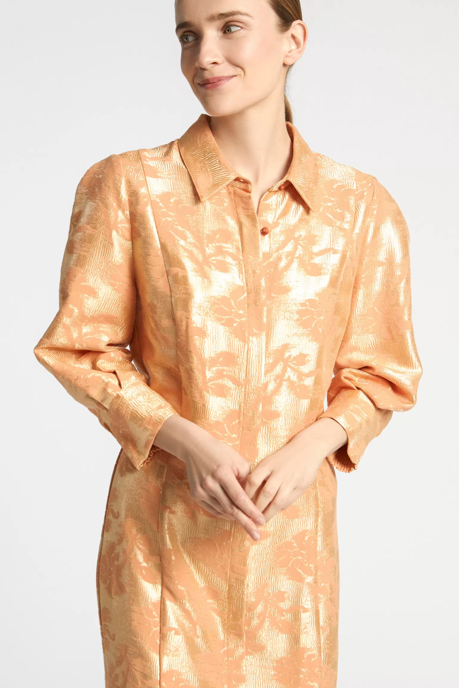 Robe en Jacquard floral - Collection été Xandres en Déstockage