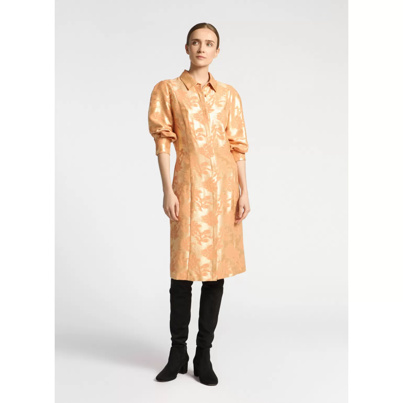 Robe en Jacquard floral - Collection été Xandres en Déstockage