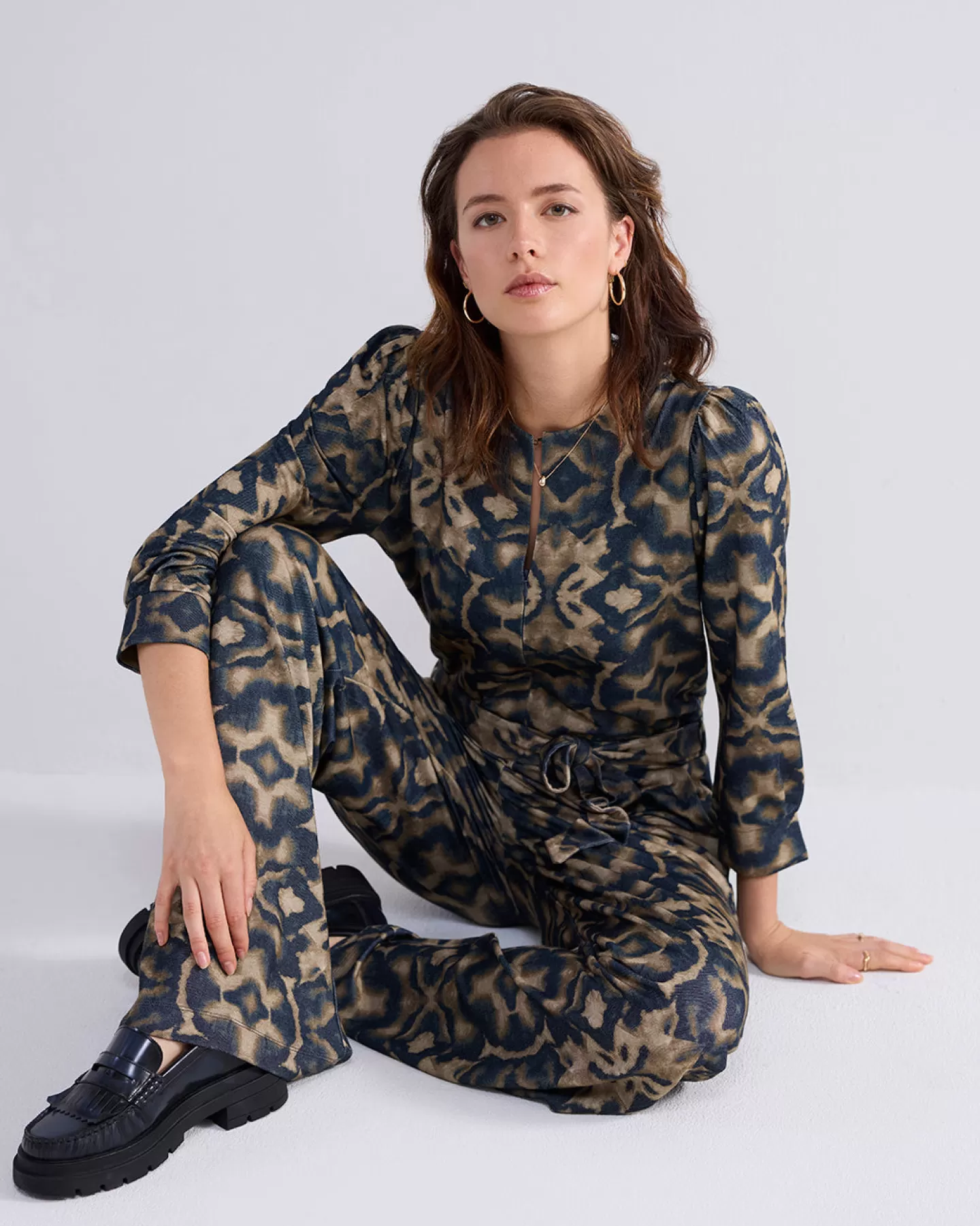 Salopette élégante à motif floral vert nature - Combinaison estivale confortable pour un look décontracté et chic | Pantalons et Salopettes Tendance Printemps-Été