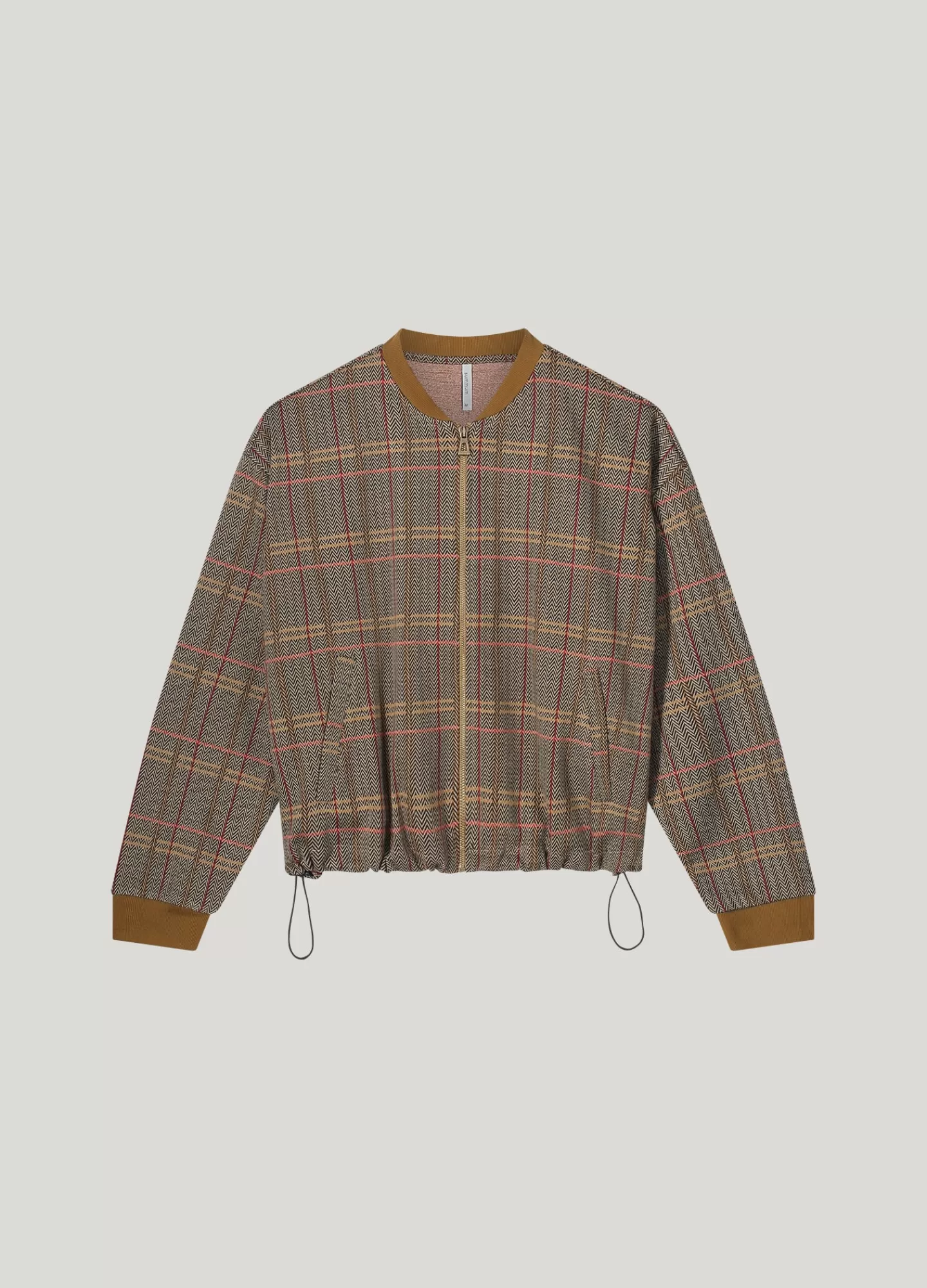 Veste Bomber Jacquard 'Summum Korte' - Brun Profond pour Homme