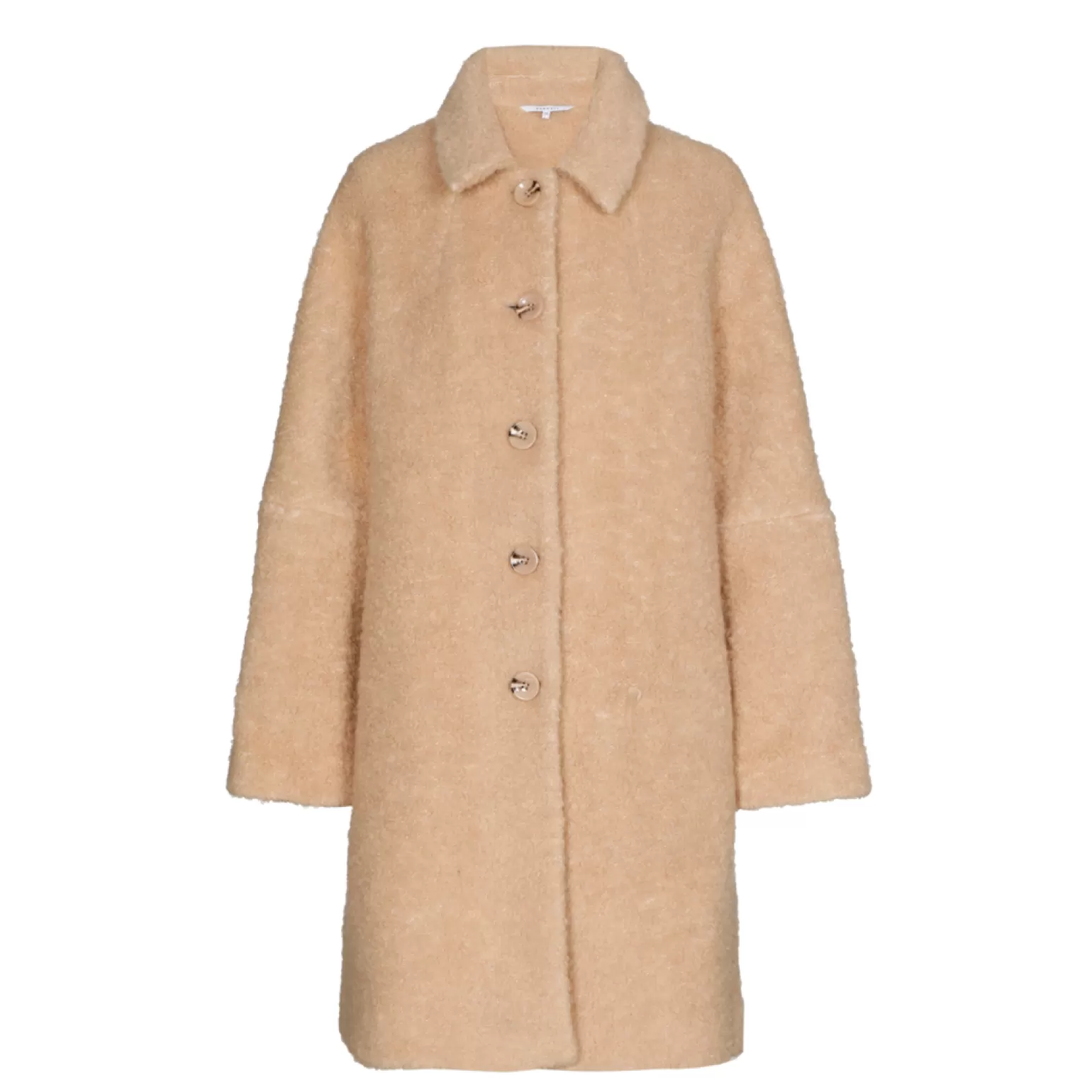 Manteau longue taille en tissu bouclé Xandres - Promotion Éclair à ne pas manquer !