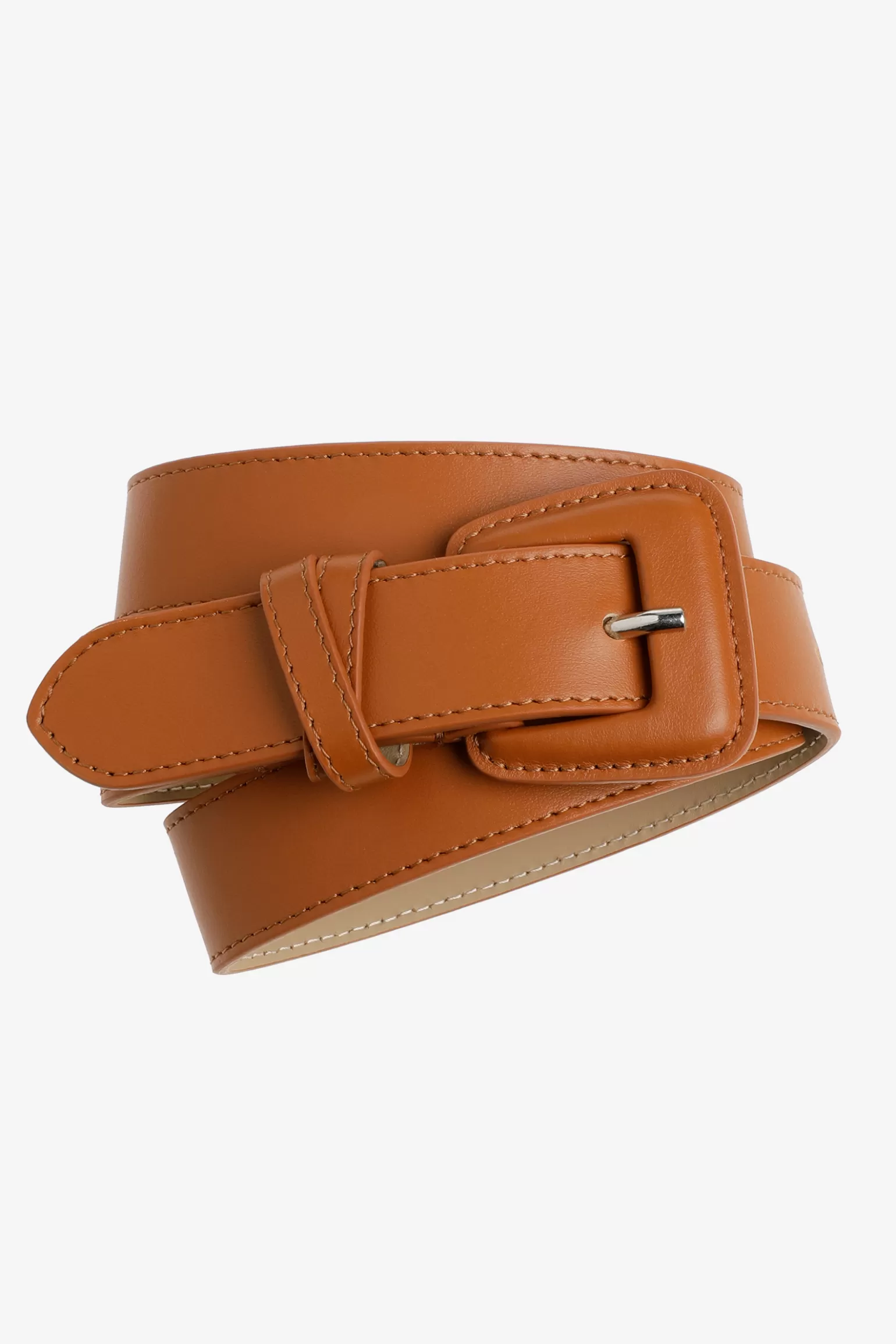 Ceinture cuir élégante à boucle ronde - Collection exclusive Xandres