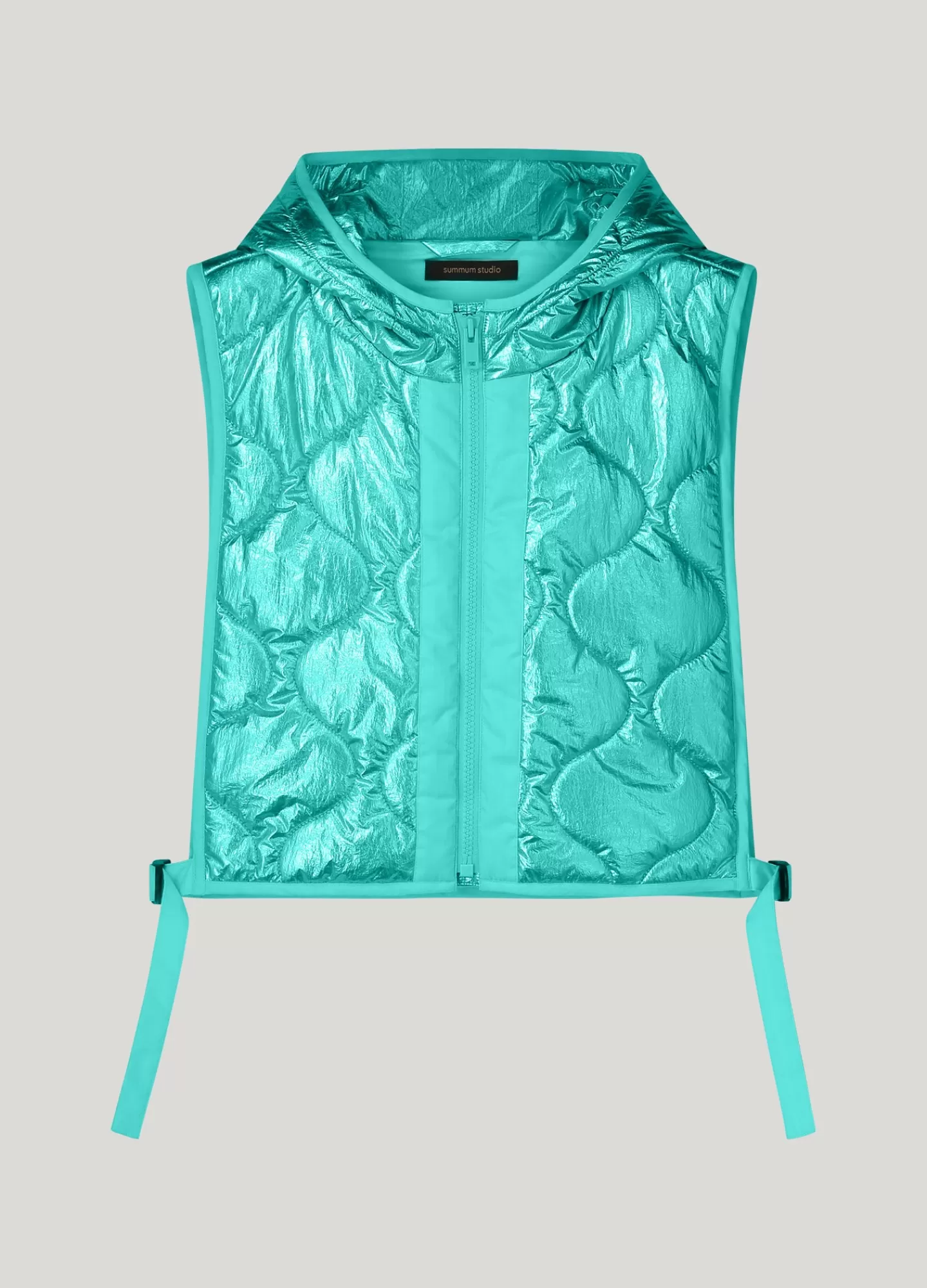 Veste élégante col fantaisie métallisé vert émeraude · Veston cintré tendance printemps-été · Style haut de gamme pour femme moderne