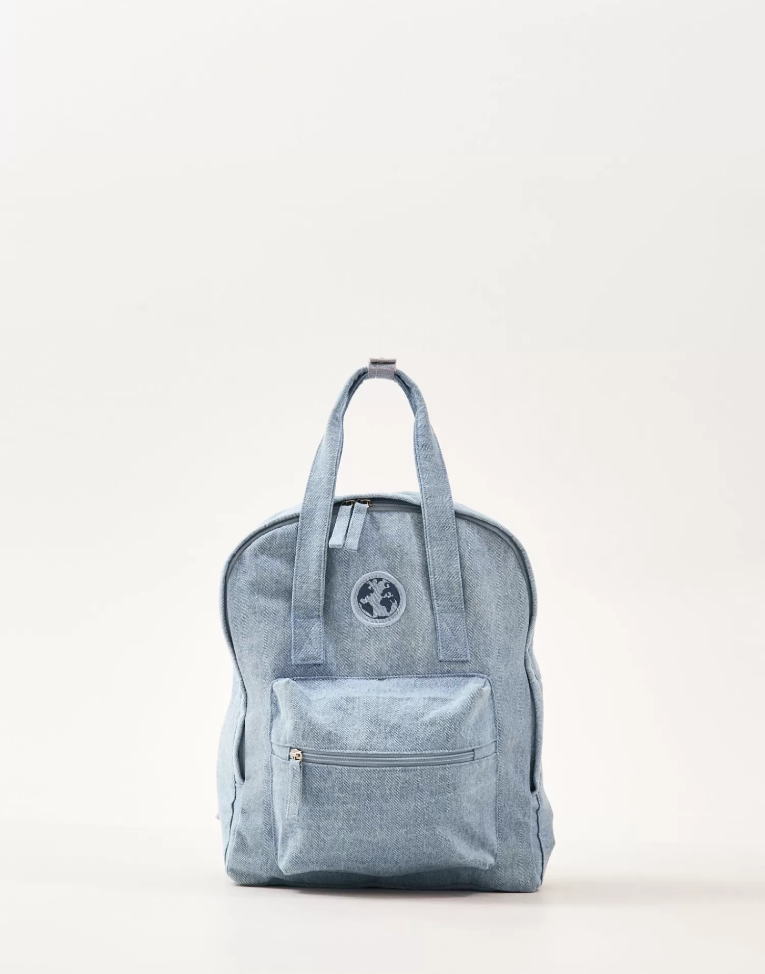 Sac à Dos Carré en Jean Natura - Design Minimaliste & Style Urbain - Essentiels du Quotidien
