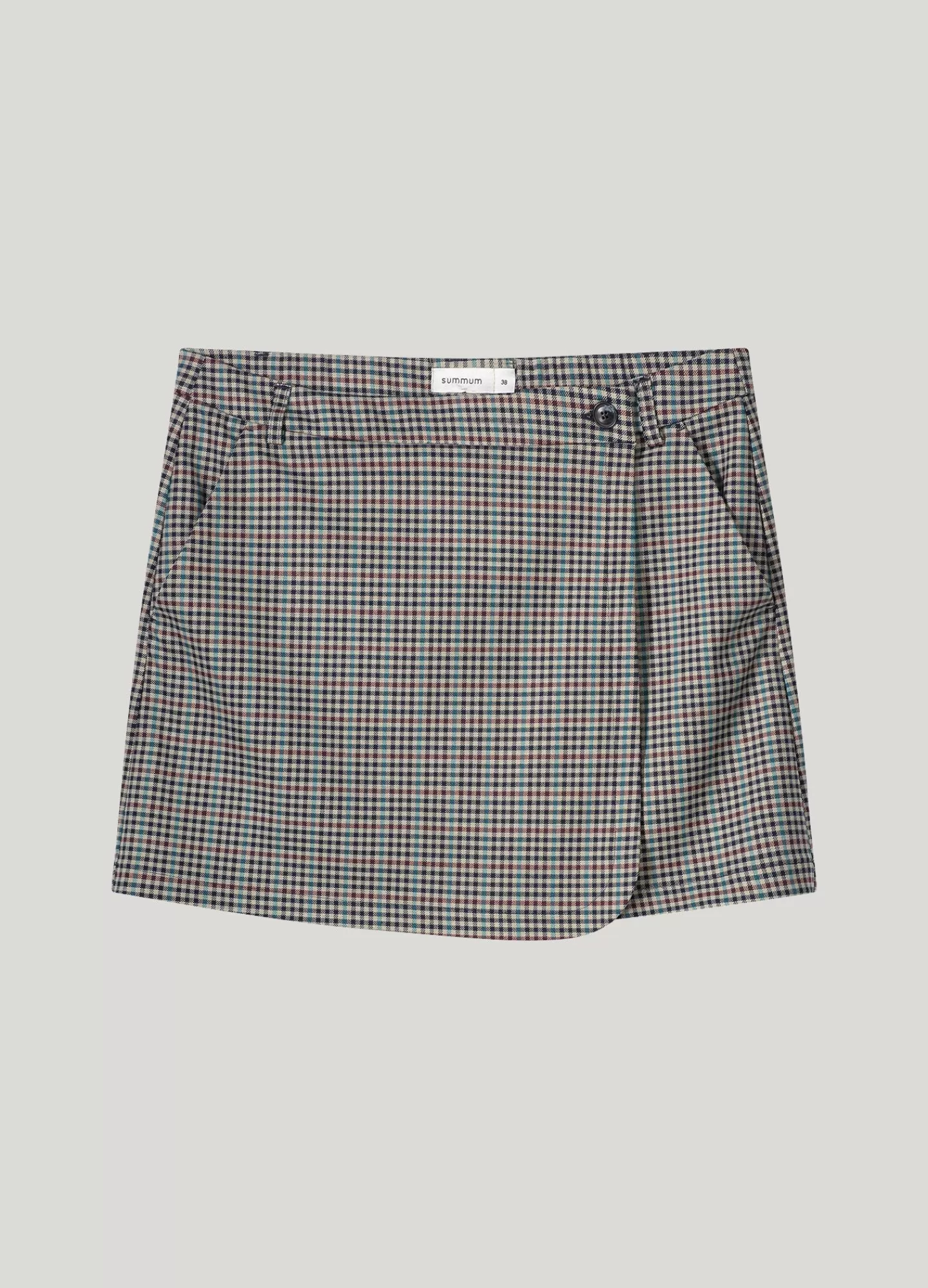 Élégante jupe enveloppante Summum - Motif chromatique vibrante pour style polyvalent