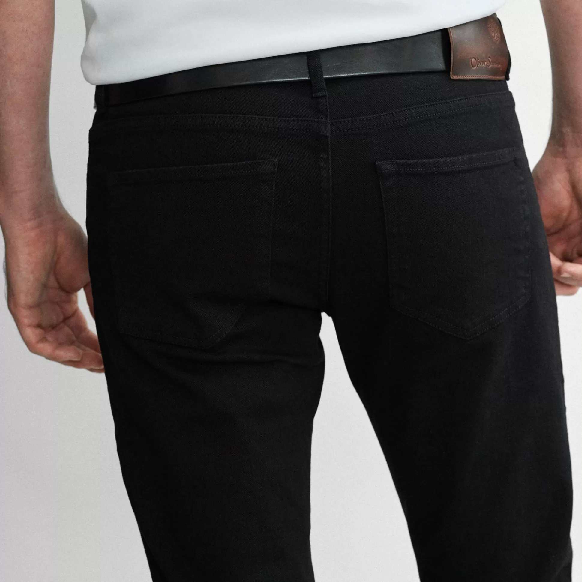 Pantalon costume homme élégance intemporelle - Édition Navigli Noir Absolu par Maison Oliver Sweeney