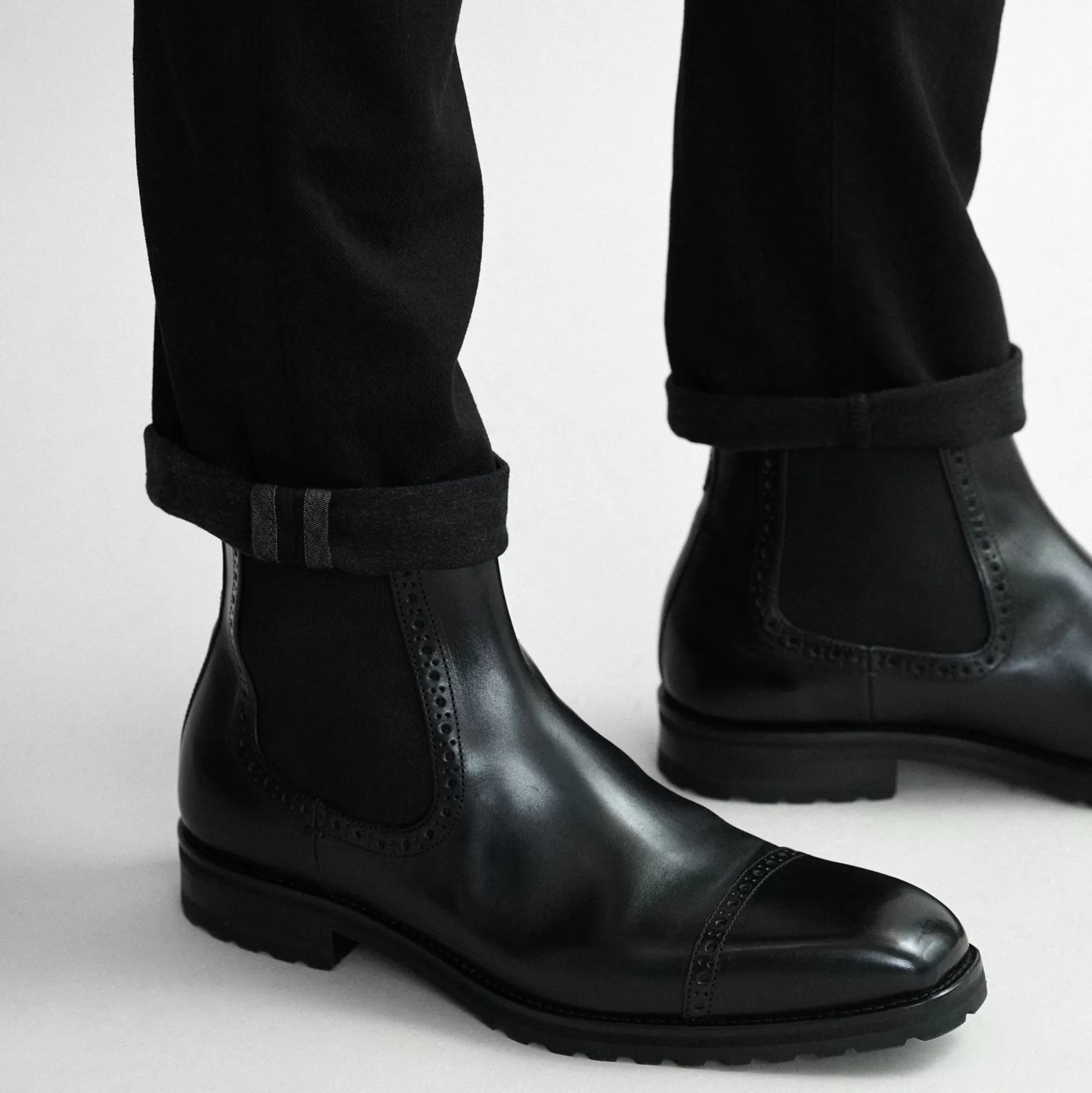 Pantalon costume homme élégance intemporelle - Édition Navigli Noir Absolu par Maison Oliver Sweeney