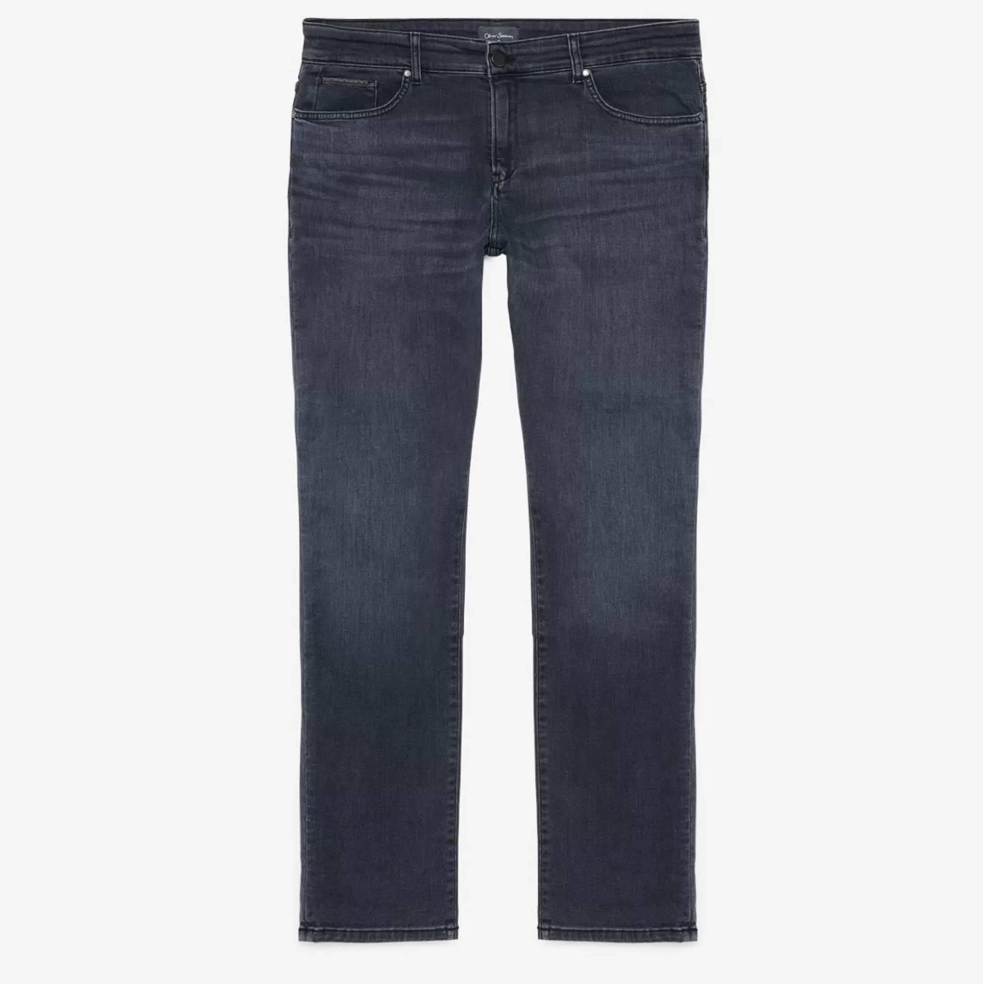 Pantalon Homme Oliver Sweeney - Gris Sideral avec coupe moderne et détails surpiqûrés | Tissu stretch premium pour élégance urbaine