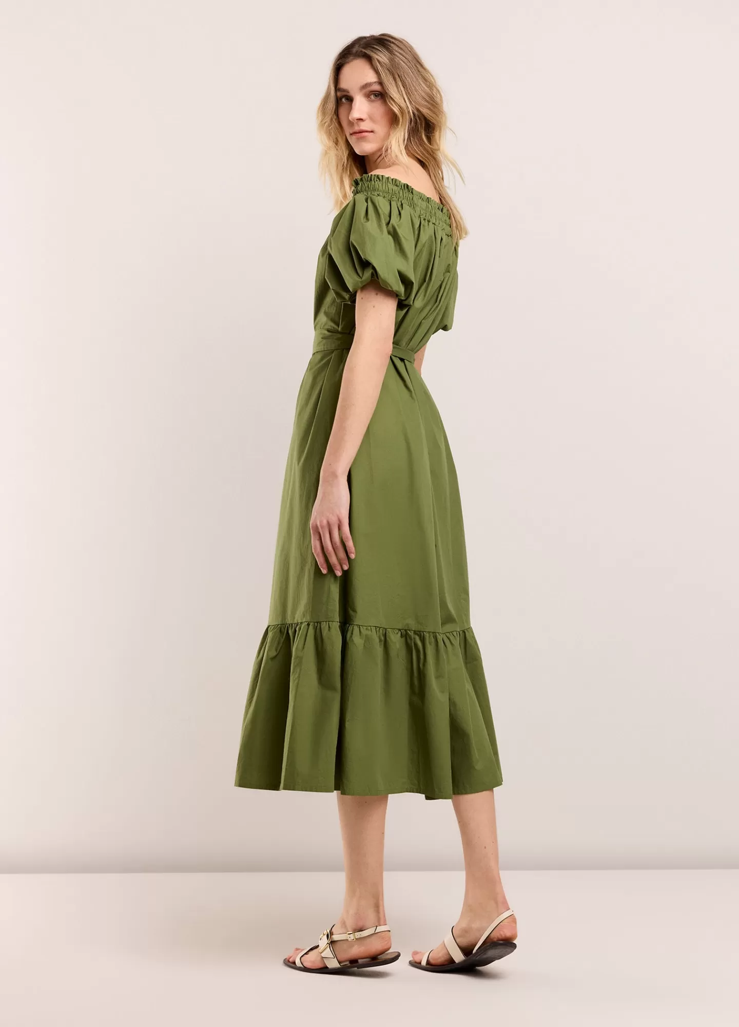 Robe Décolleté Asymétrique Émeraude - Collection Basics par Jurken