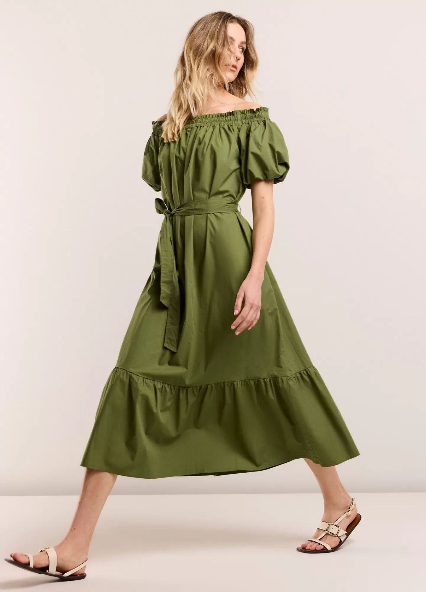 Robe Décolleté Asymétrique Émeraude - Collection Basics par Jurken