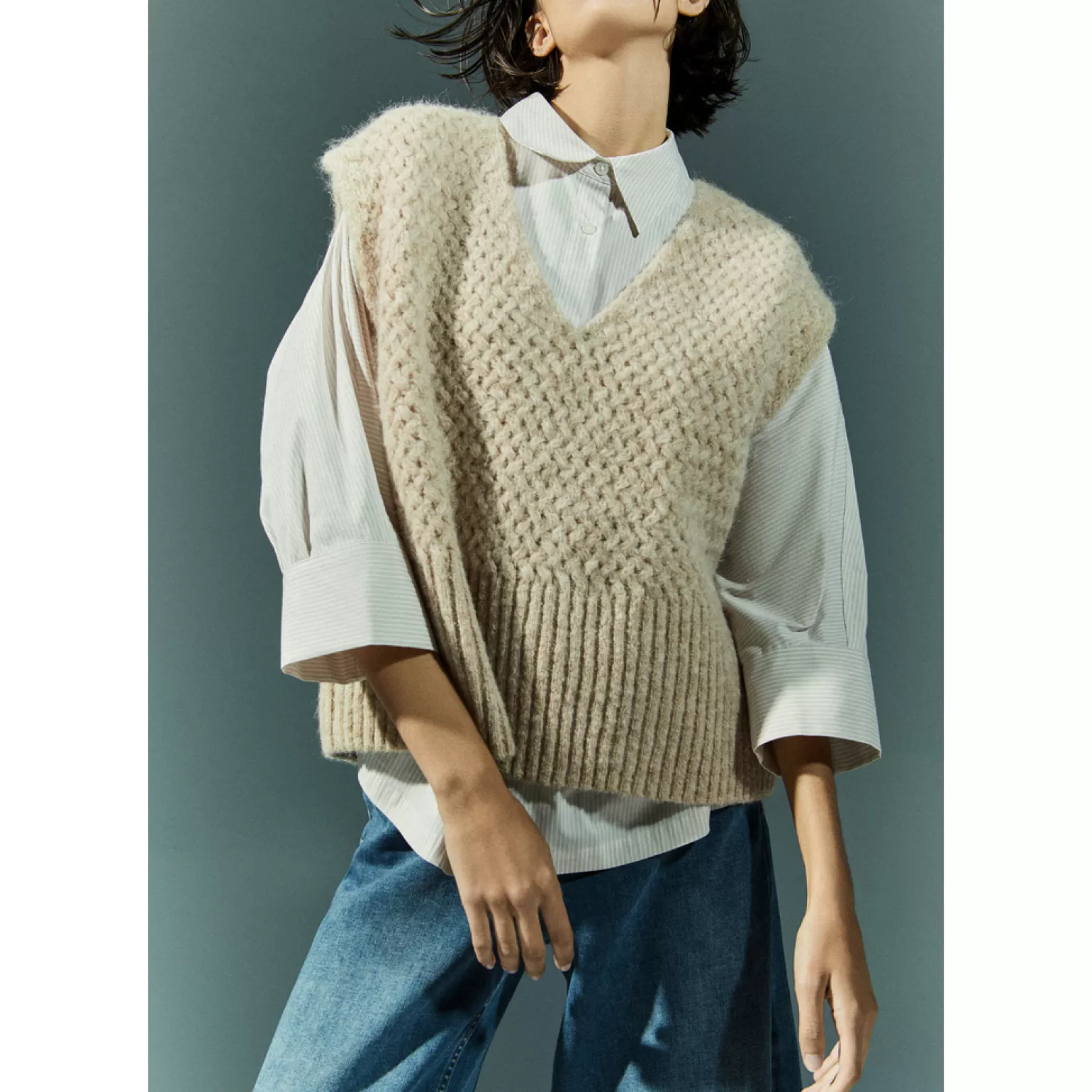 Chemise oversize rayures marinières - Collection Xandres en PROMO EXPRESS !
