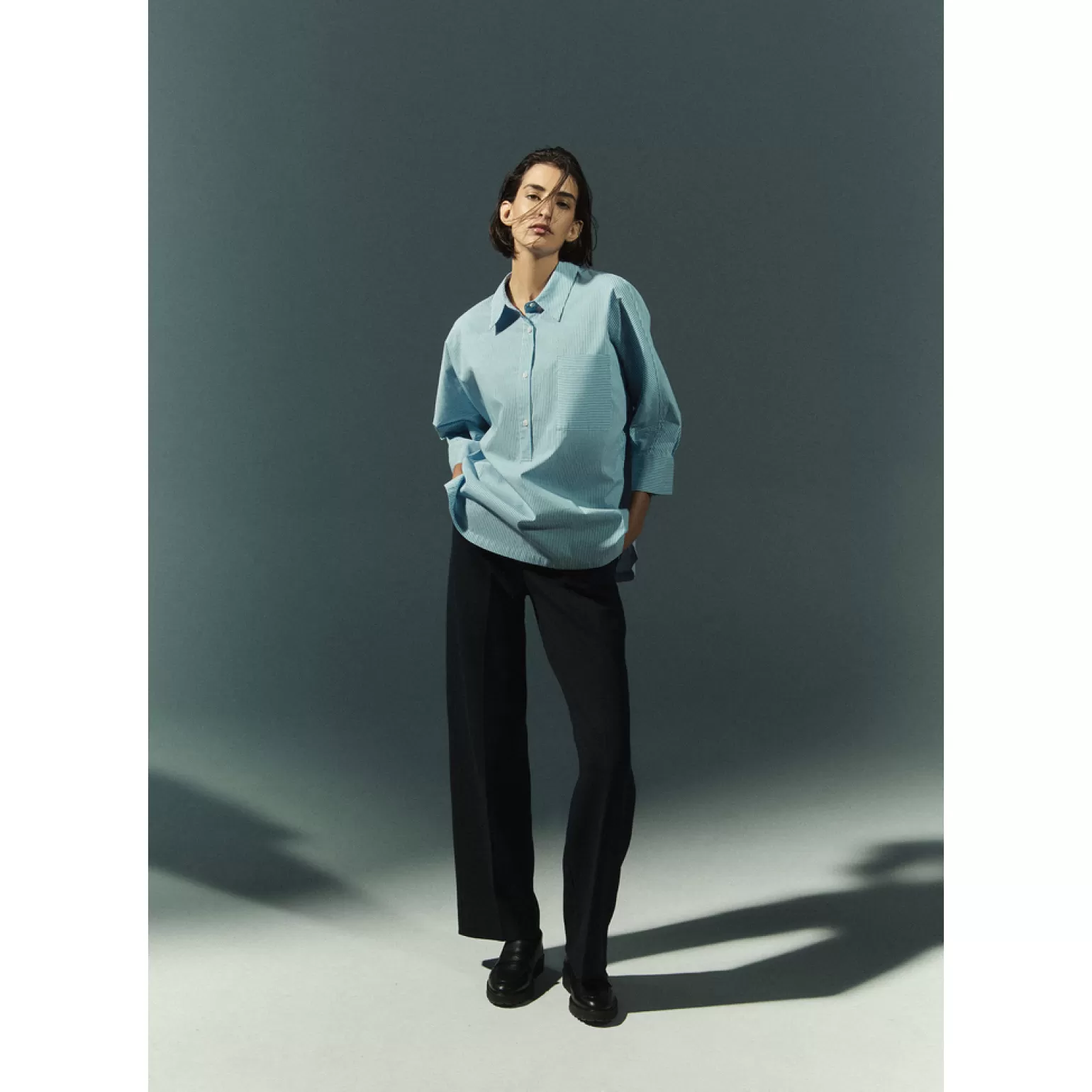 Chemise large à rayures - Nouvelle collection Xandres