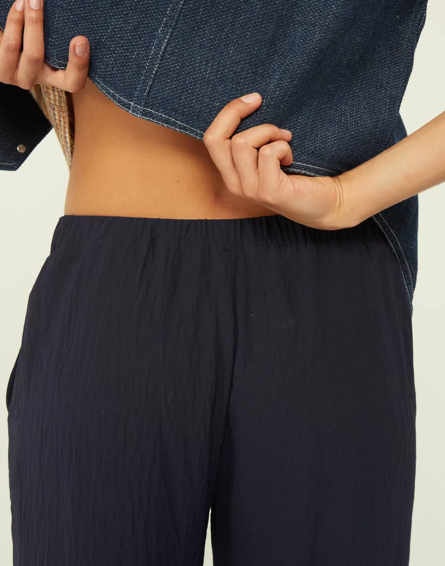 Pantalon Uma en Coton Écologique - Coupe Fluide Taille Haute - Collection Confort Naturel Natura