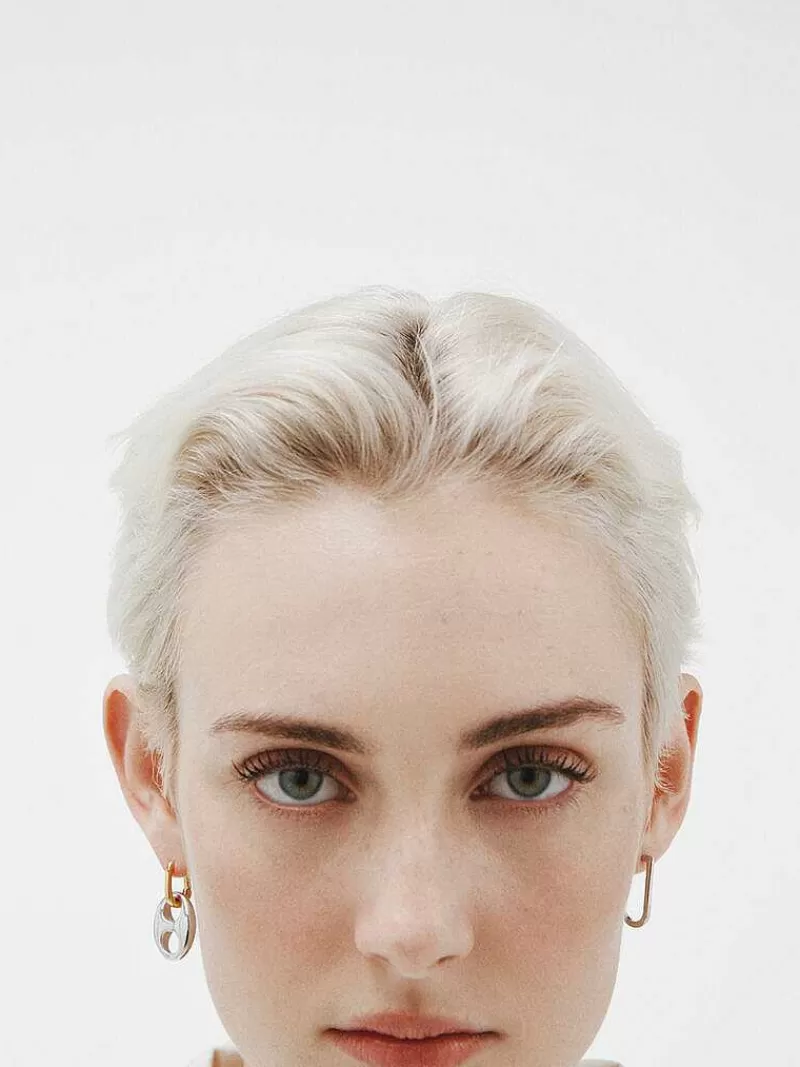 Aristocrazy | Boucles d'oreilles argent 925 - Design demi-lune moderne avec finition poli miroir