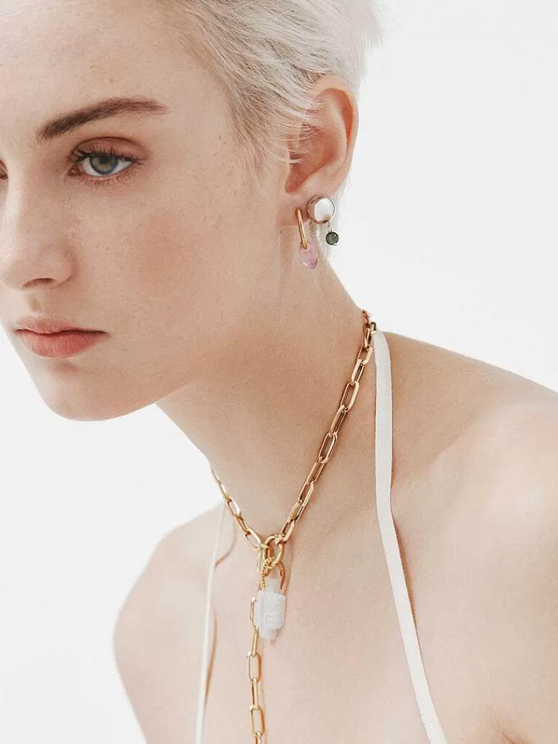 Boucles d'oreilles élégantes en argent 925 avec jaspe vert naturel - Création exclusive Aristocrazy