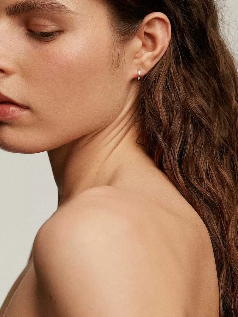 Boucles d'oreilles Aristocrazy - Petits cercles en argent 925, élégance discrète pour un raffinement quotidien