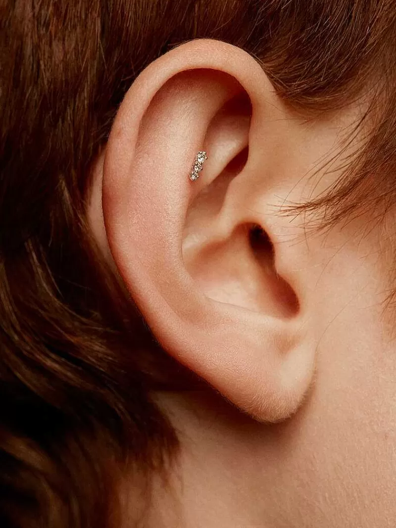 Boucles d'Oreille Aristocrazy en Or Blanc 18K Serti de Diamants Naturels - Élégance Intemporelle