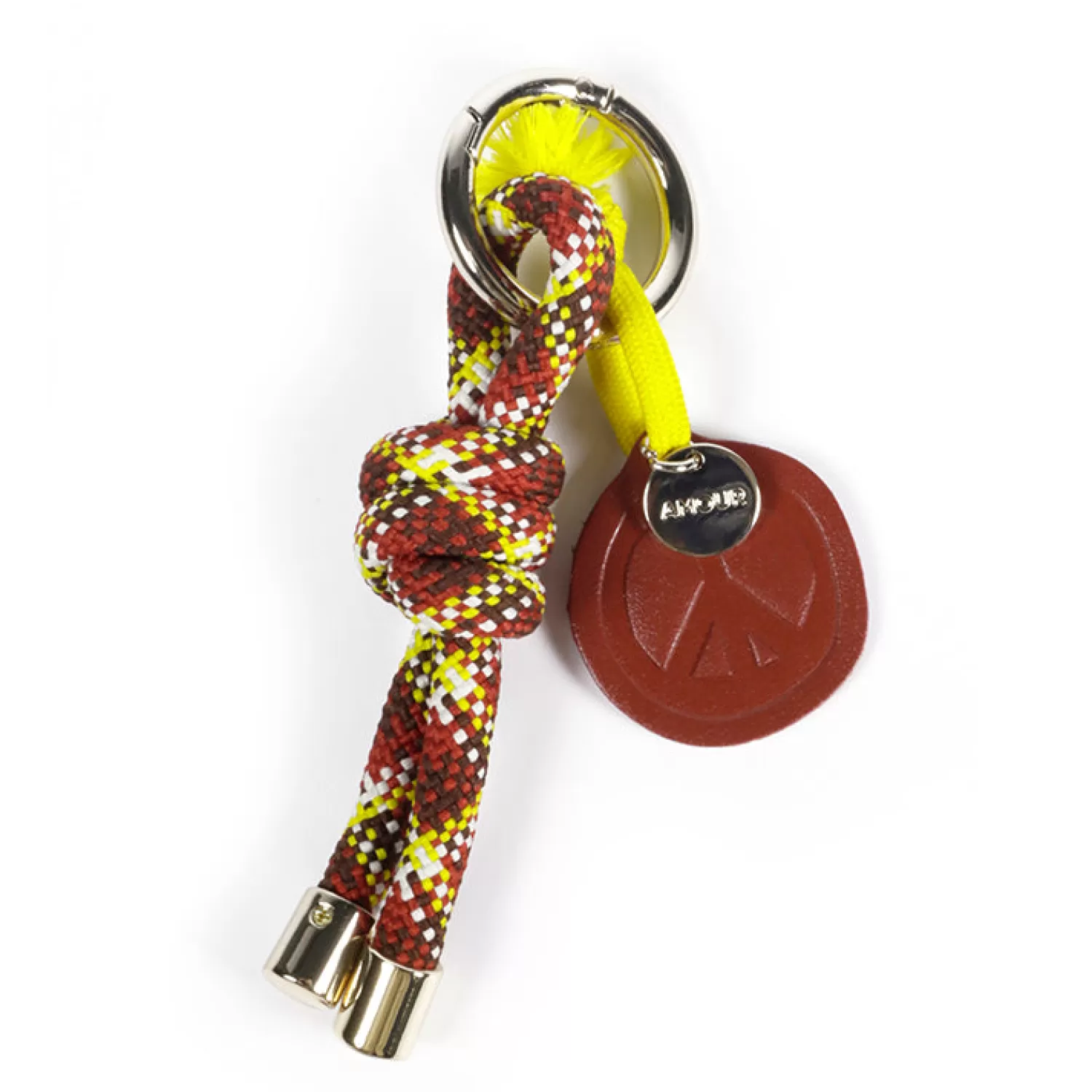 Porte-Clés Élégant Carré Chocolat - Design Minimaliste par Craie Studio