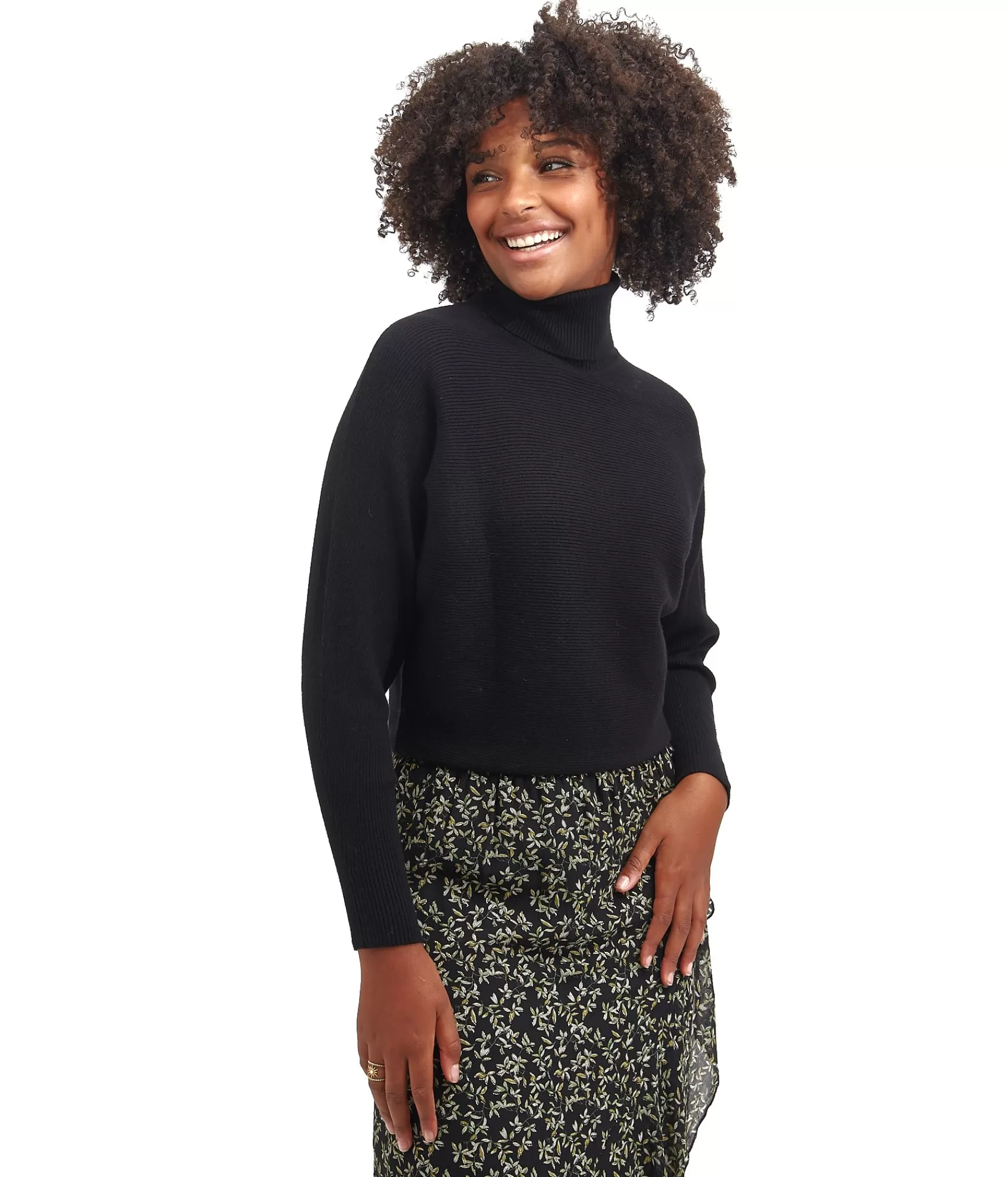 Edji - Pull en Maille Douce Col Montant - Modèle Cynthia Élégant